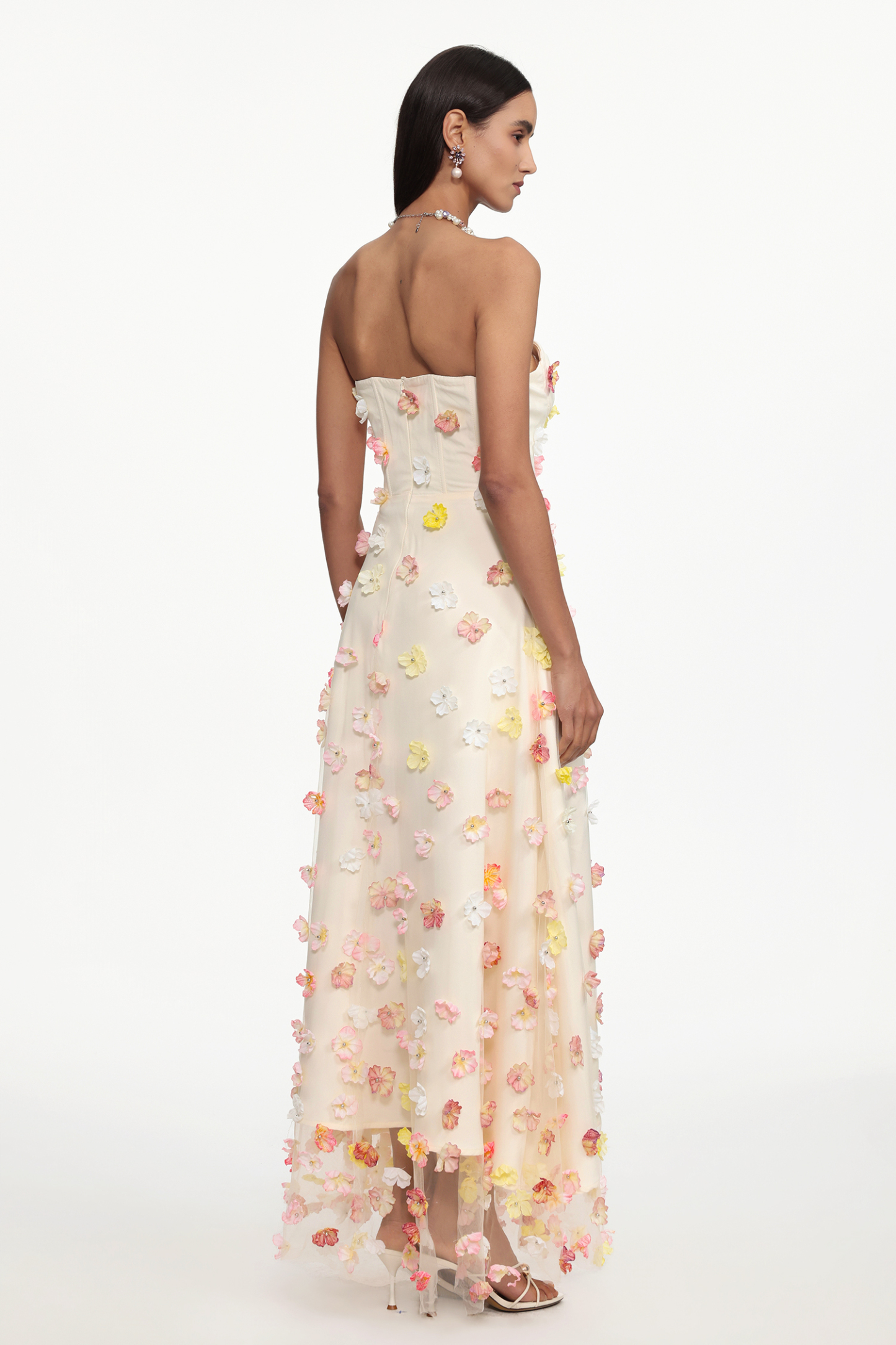 Gladys Resort Cinched Sleeveless Floral Woven Maxi Dress