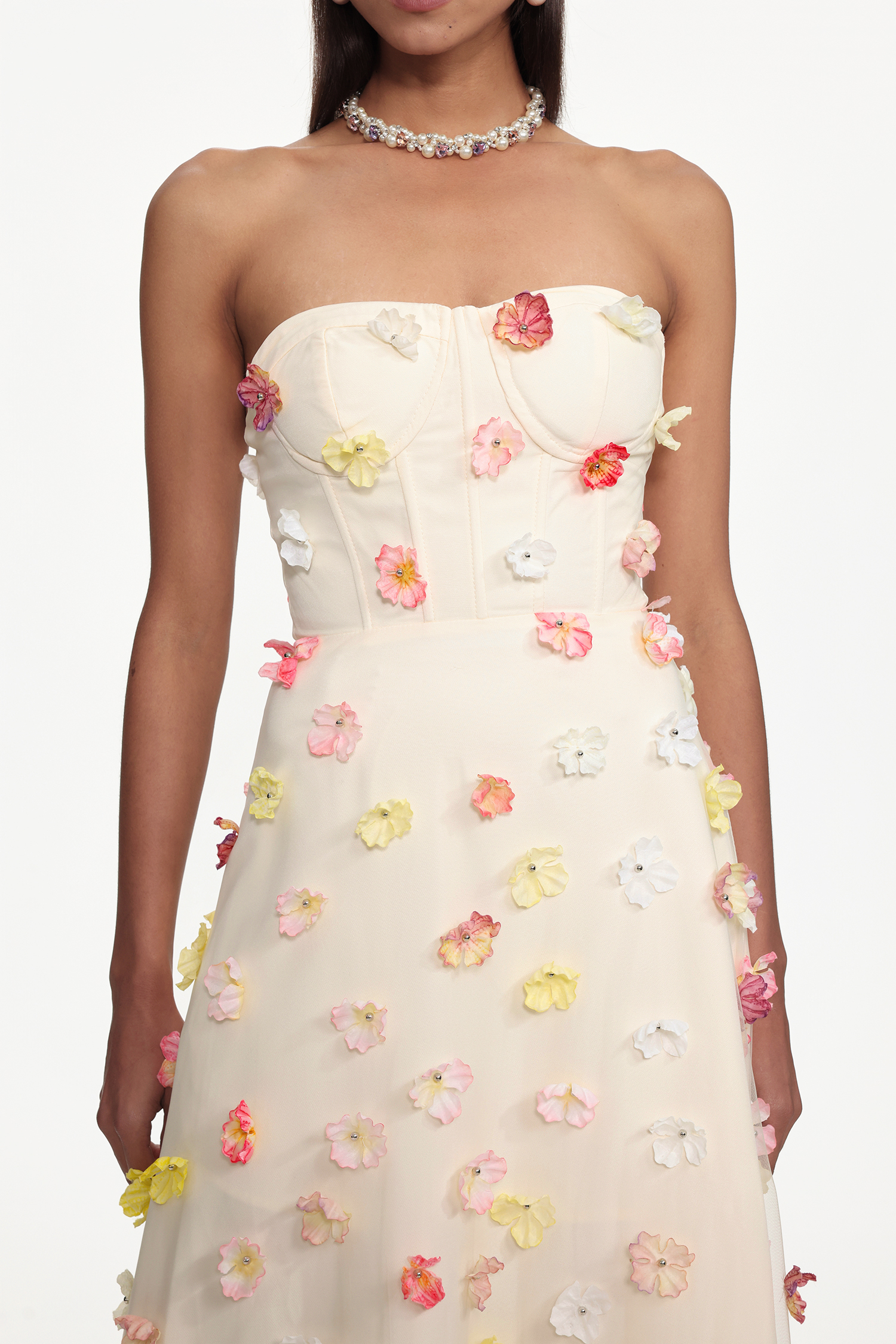 Gladys Resort Cinched Sleeveless Floral Woven Maxi Dress