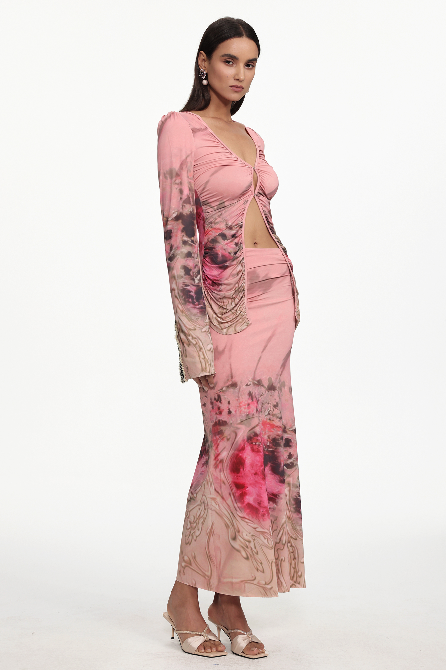 Ninao Chic Contour Woven Knit Mini Two Piece Set