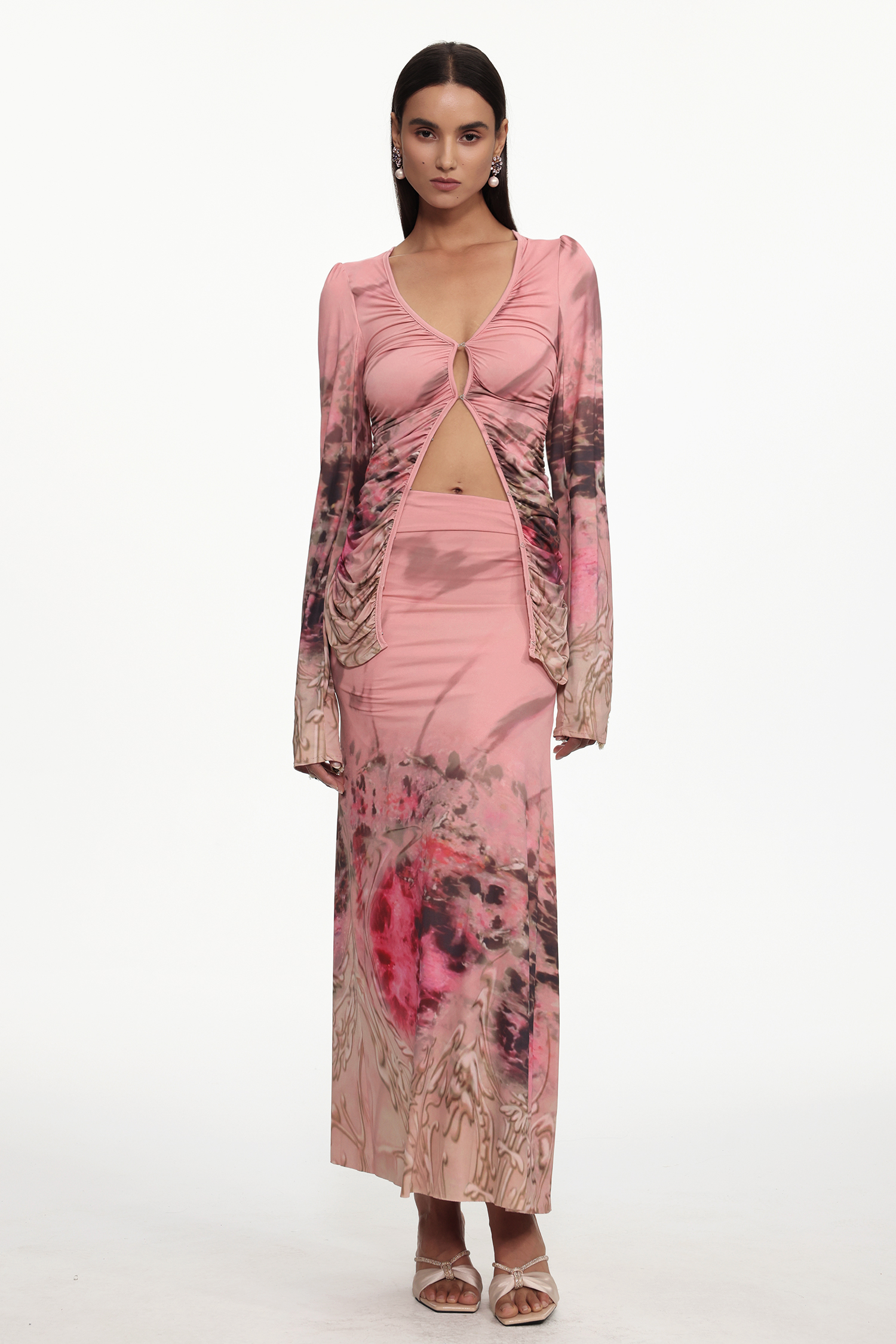 Ninao Chic Contour Woven Knit Mini Two Piece Set