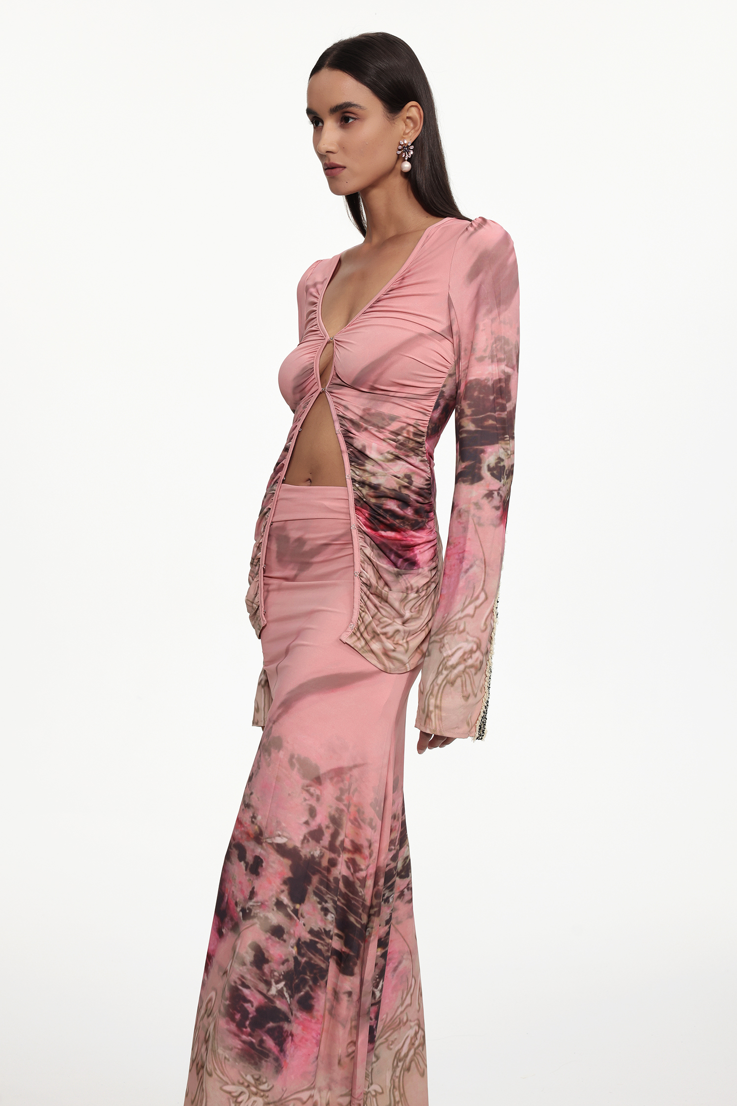 Ninao Chic Contour Woven Knit Mini Two Piece Set