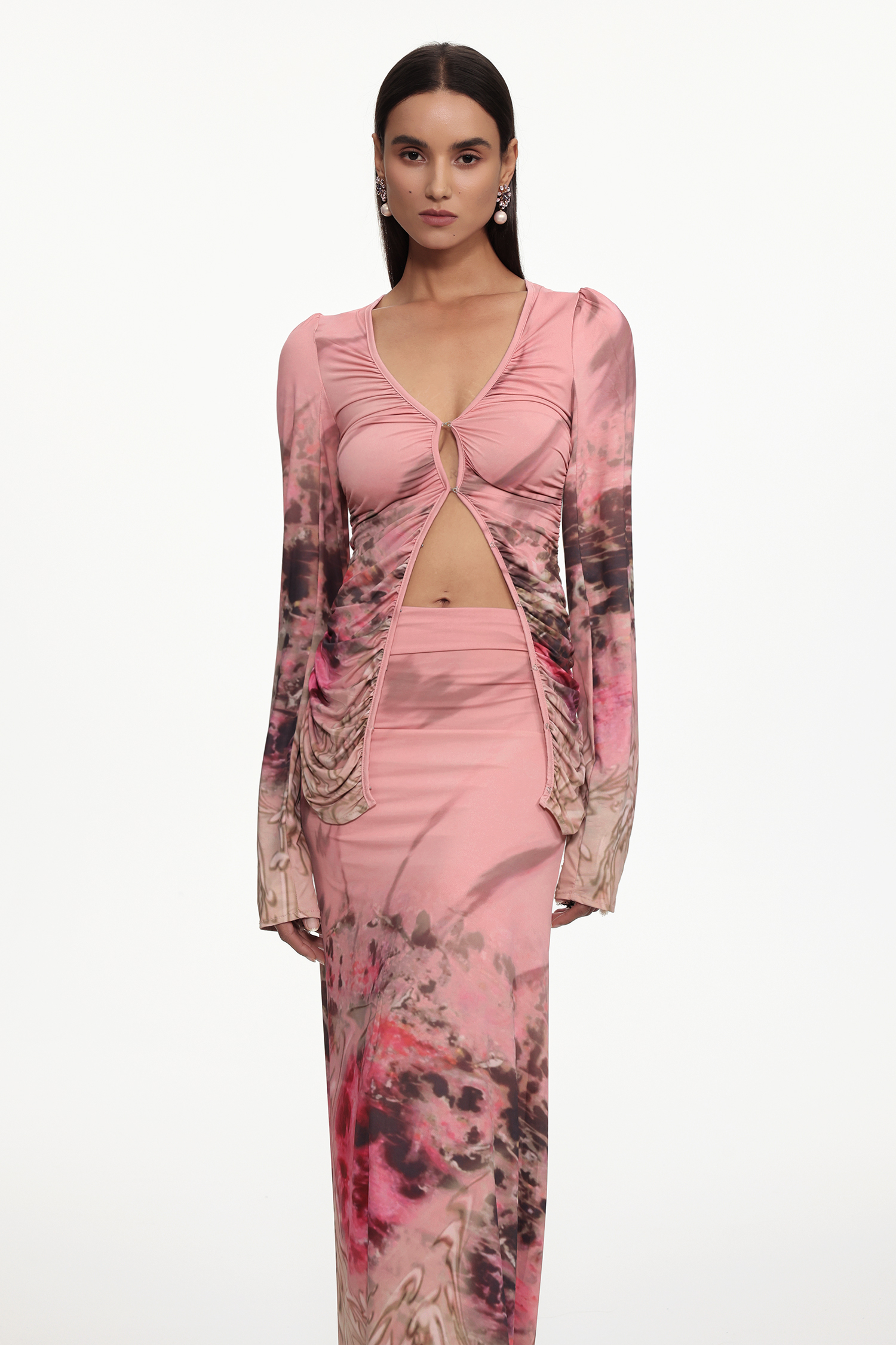Ninao Chic Contour Woven Knit Mini Two Piece Set