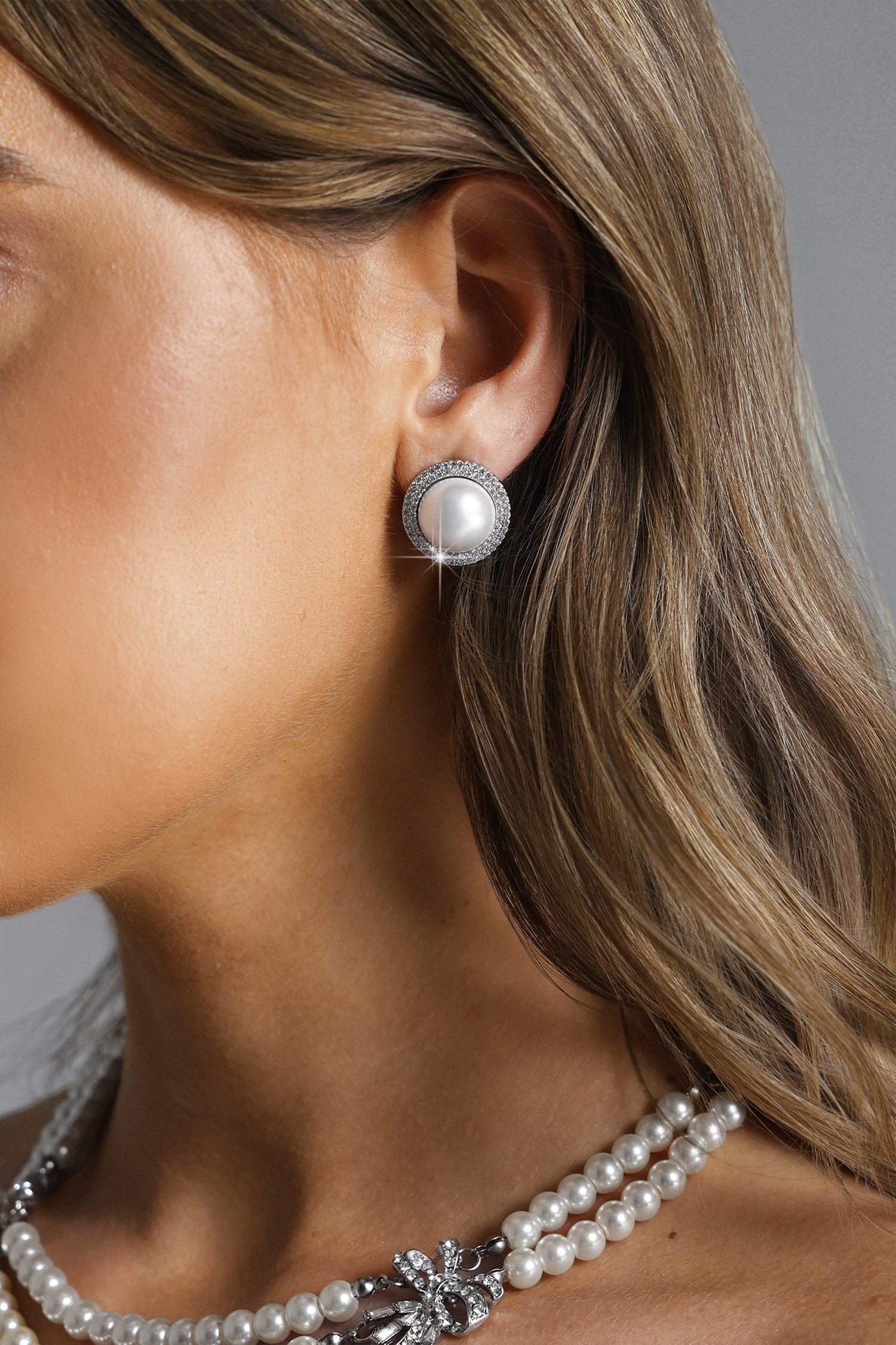 Zandy Pearl Diamond Earrings