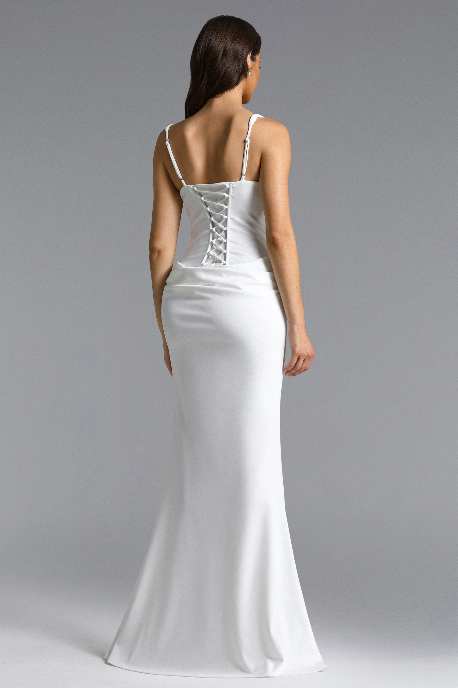 Lalipa Chic Contour Sleeveless Pleated Knit Maxi Dress