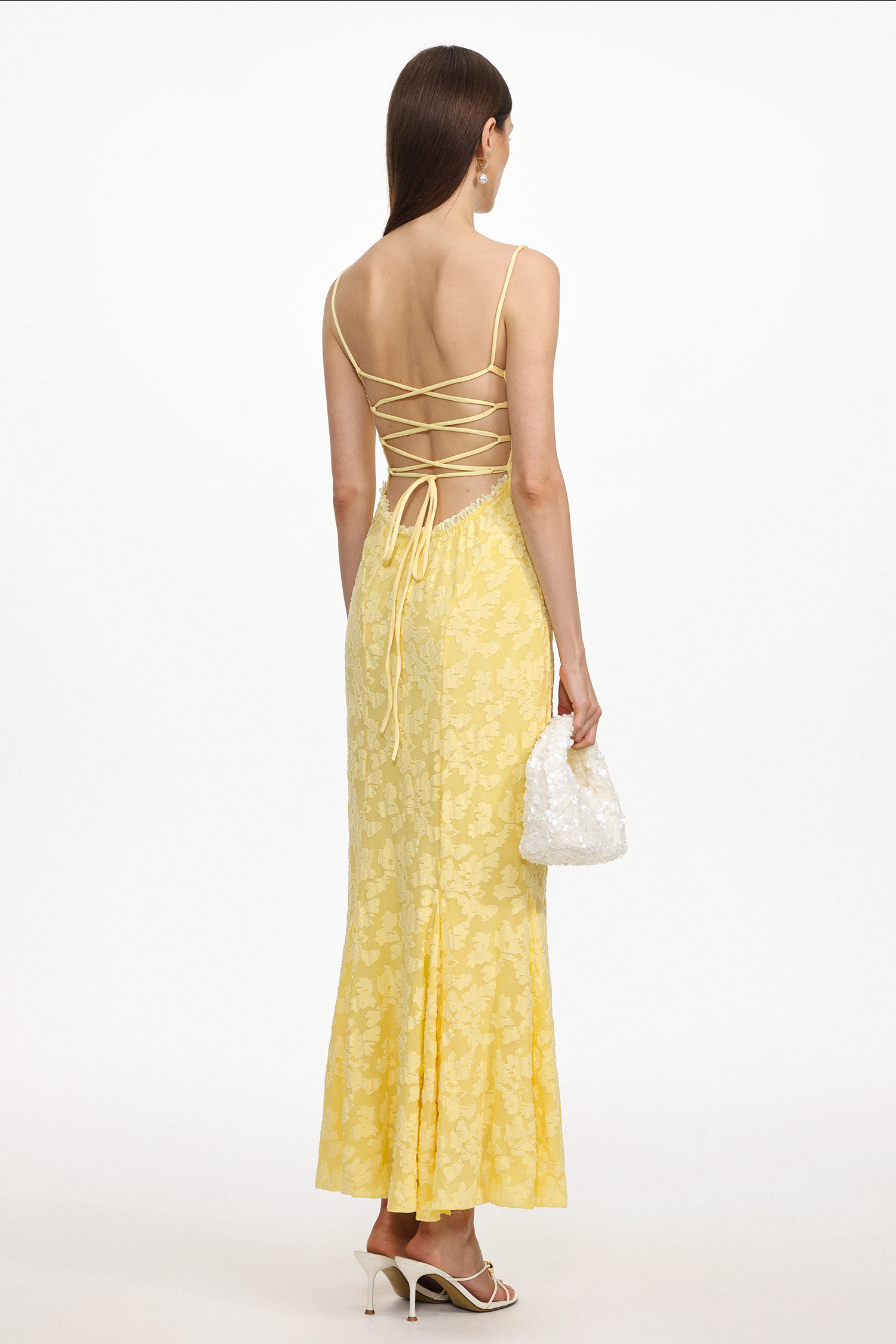 Yulia Resort Contour Sleeveless Floral Knit Maxi Dress