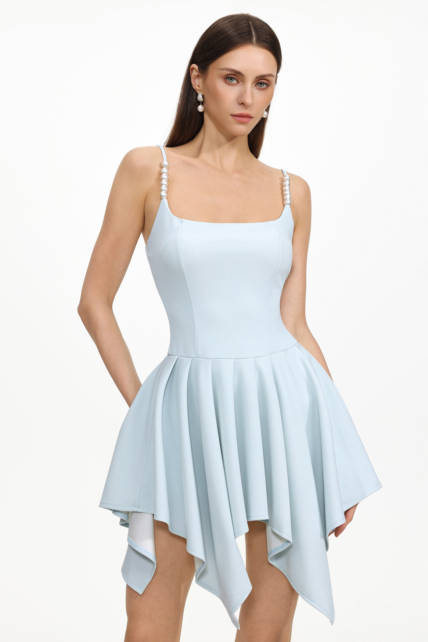 Rosie Elegant Cinched Sleeveless Mini Dress