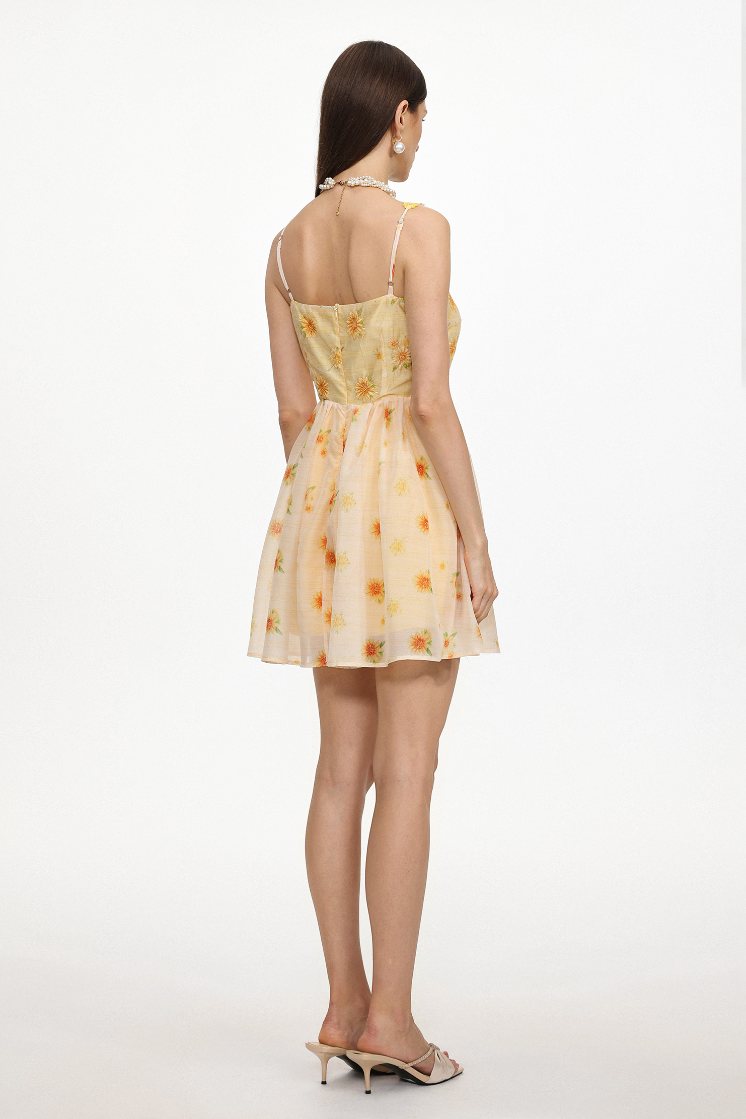 Kalie Resort Flowy Sleeveless Floral Print Woven Mini Dress