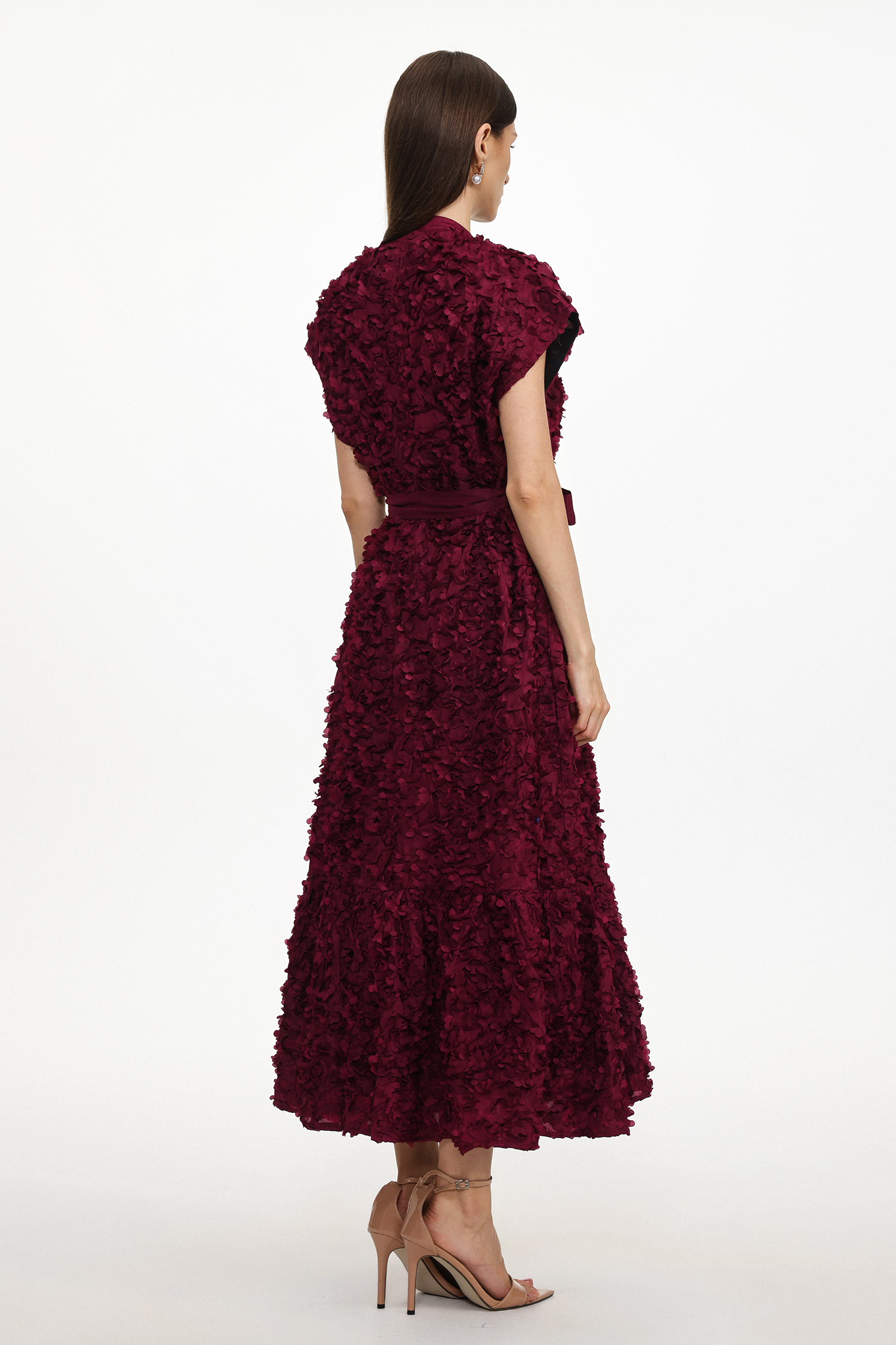 Demi Resort Flowy Sleeveless Floral Woven Maxi Dress