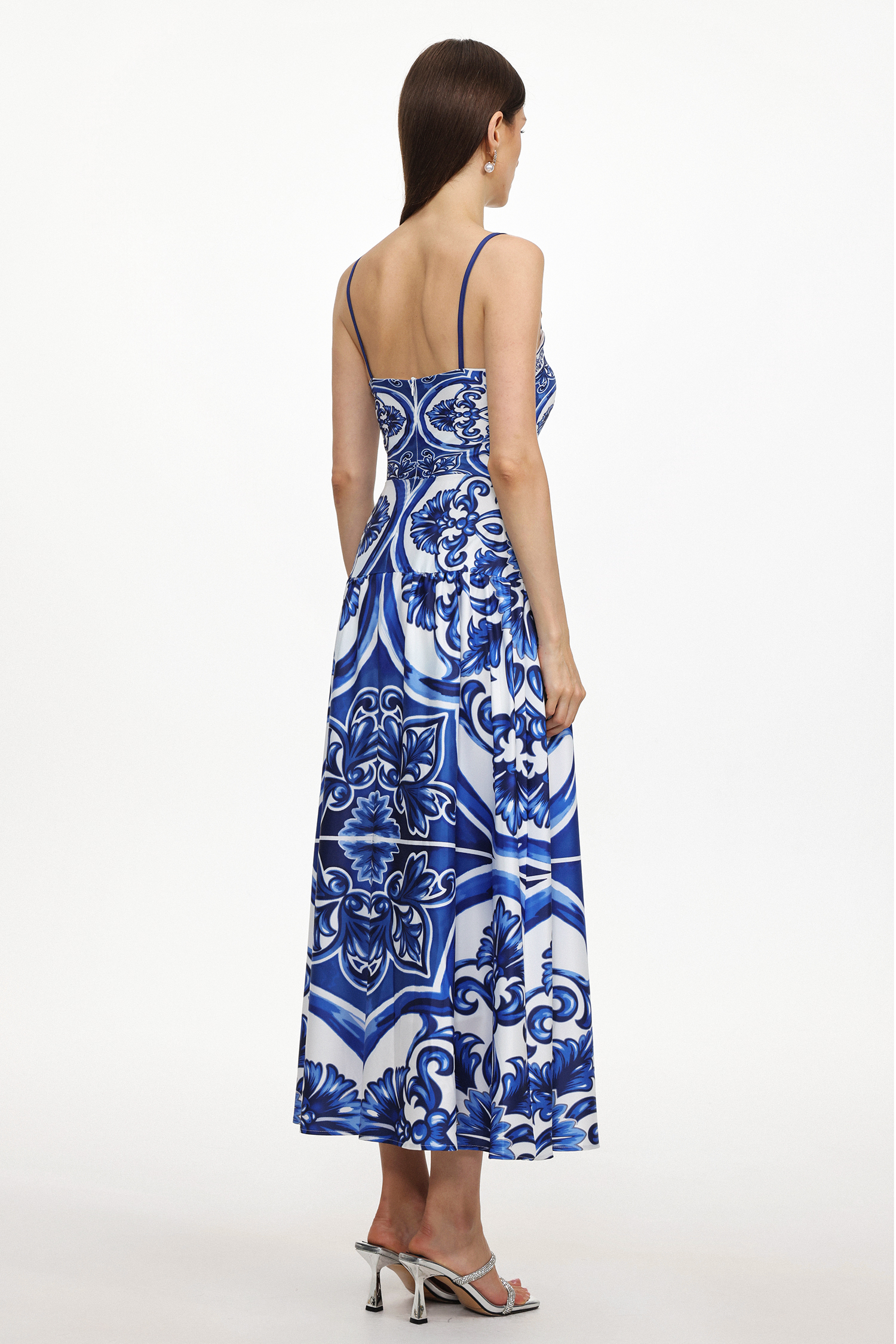 Unico Resort Flowy Sleeveless Floral Print Woven Maxi Dress