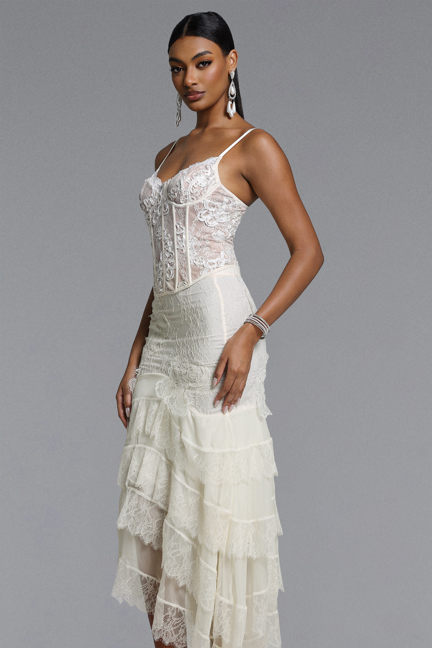 Rosanna Sexy Lace Flower Corset