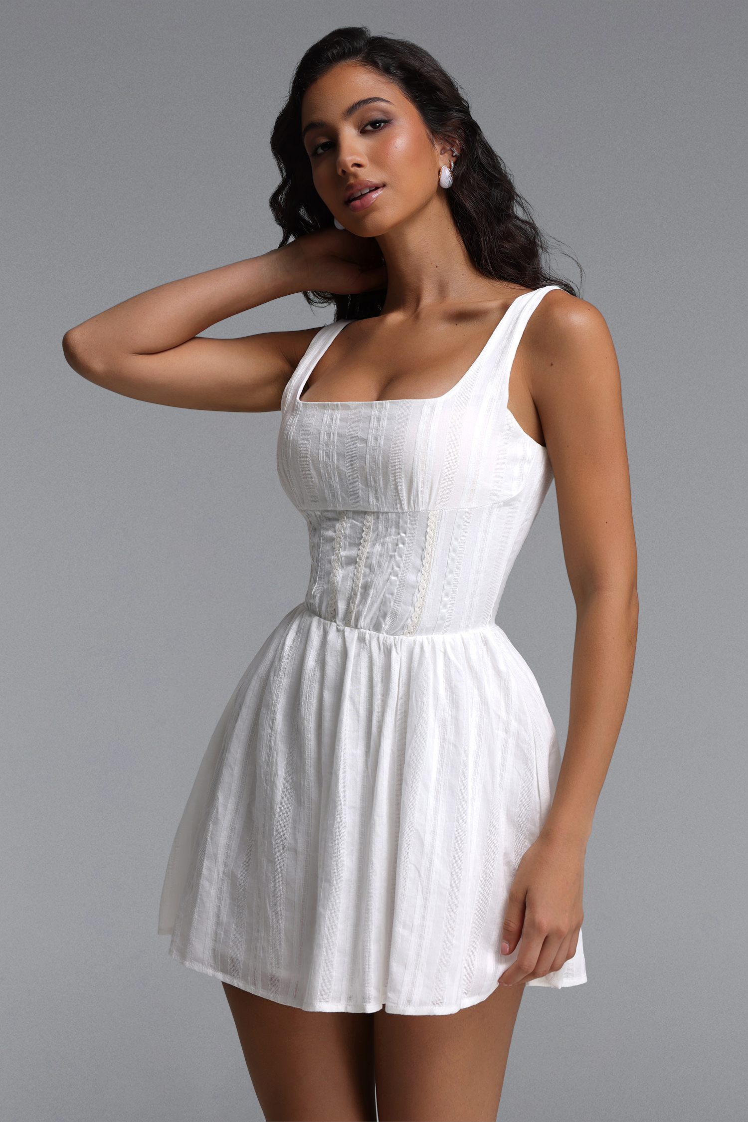 Ternan Romantic Flowy Sleeveless Woven Mini Dress