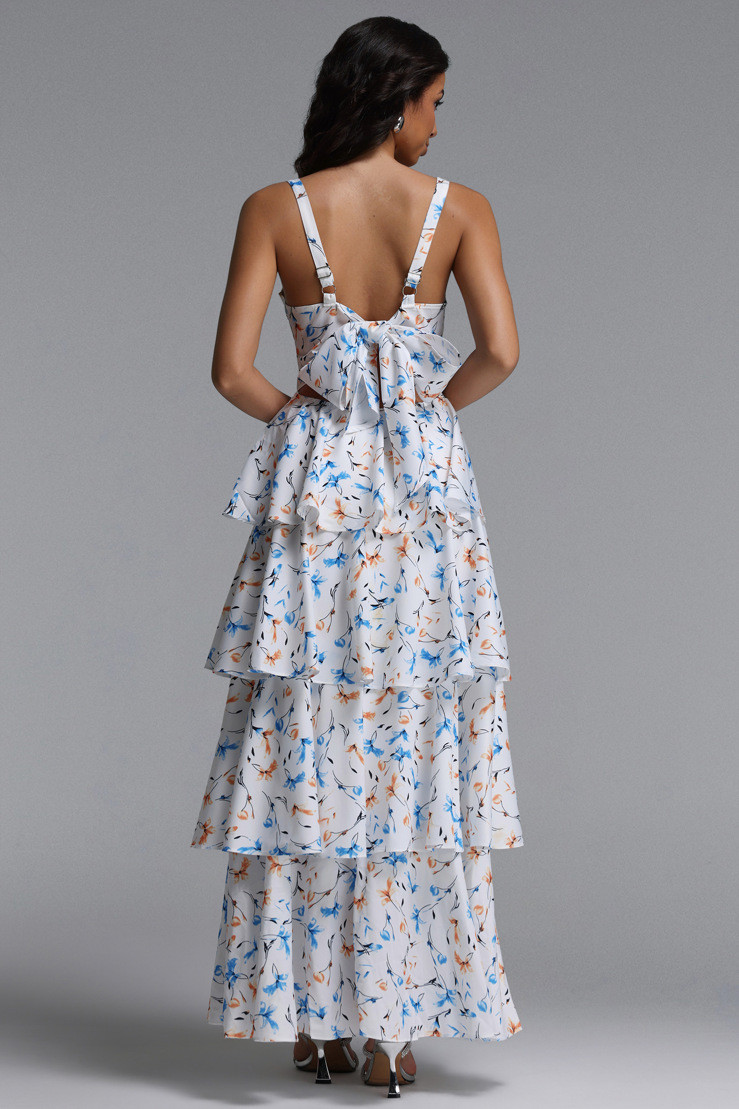 Heleza Resort Flowy Sleeveless Floral Print Woven Maxi Dress