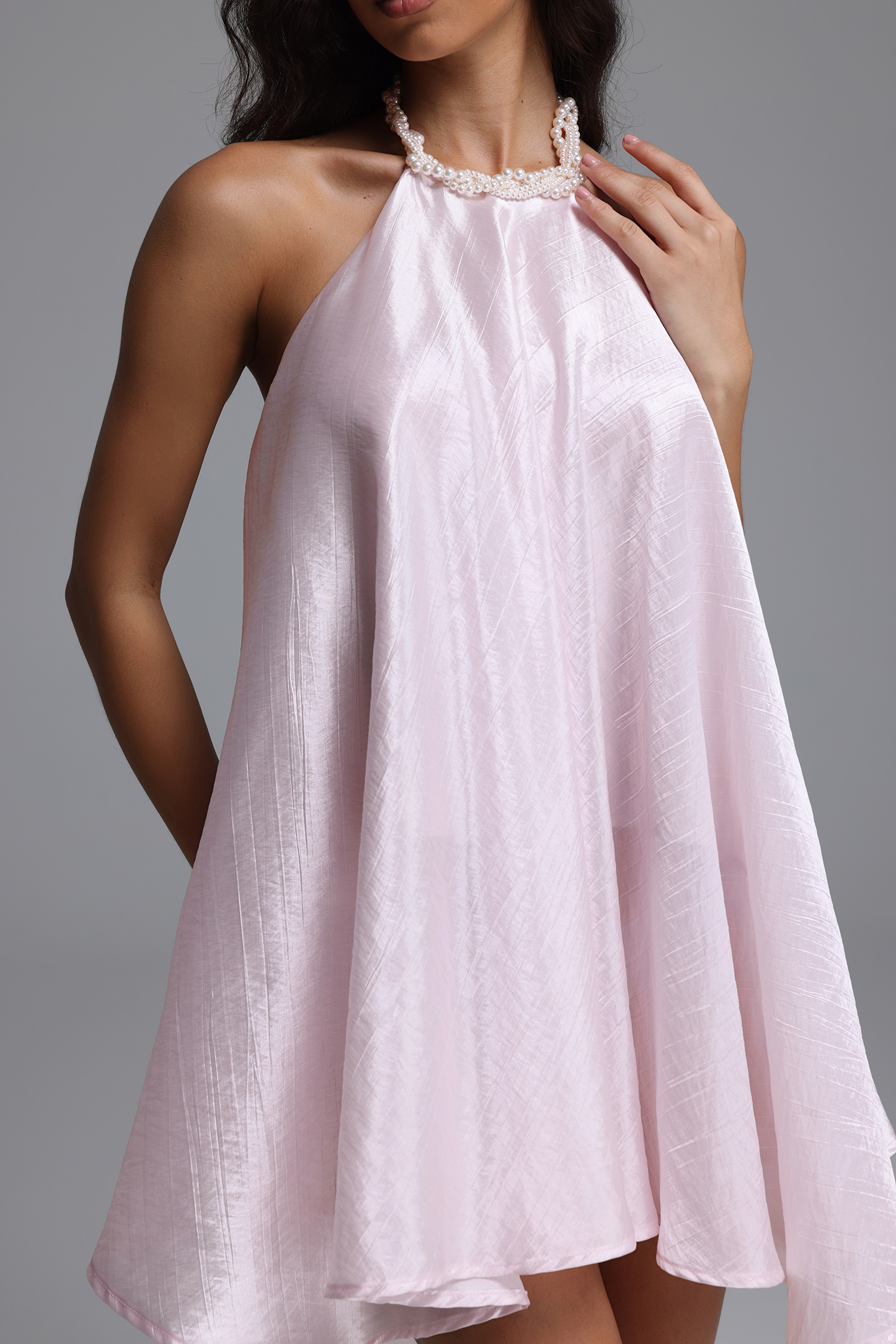 Jayden Chic Tailored Sleeveless Woven Mini Dress