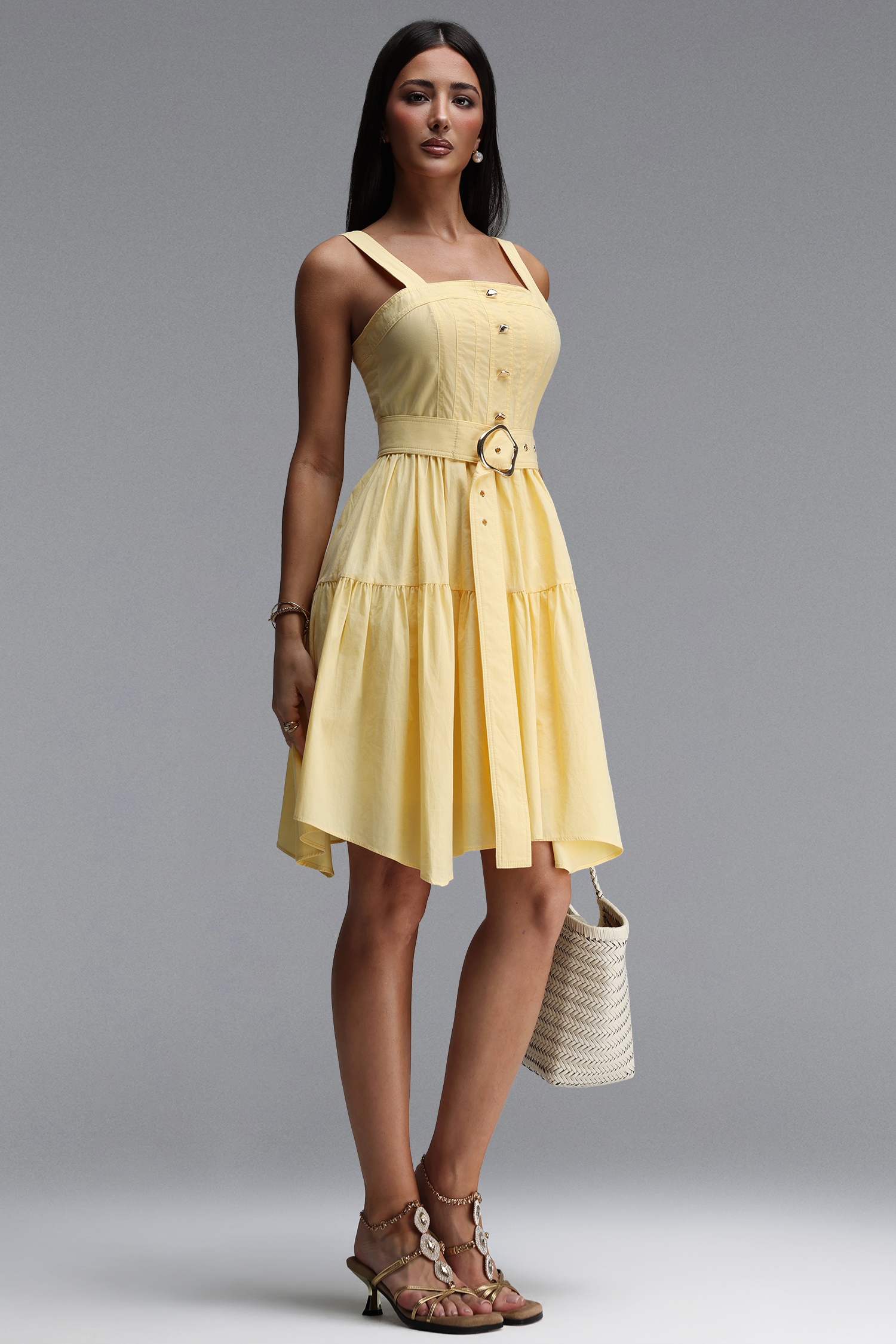 Novalee Resort Flowy Sleeveless Woven Mini Dress