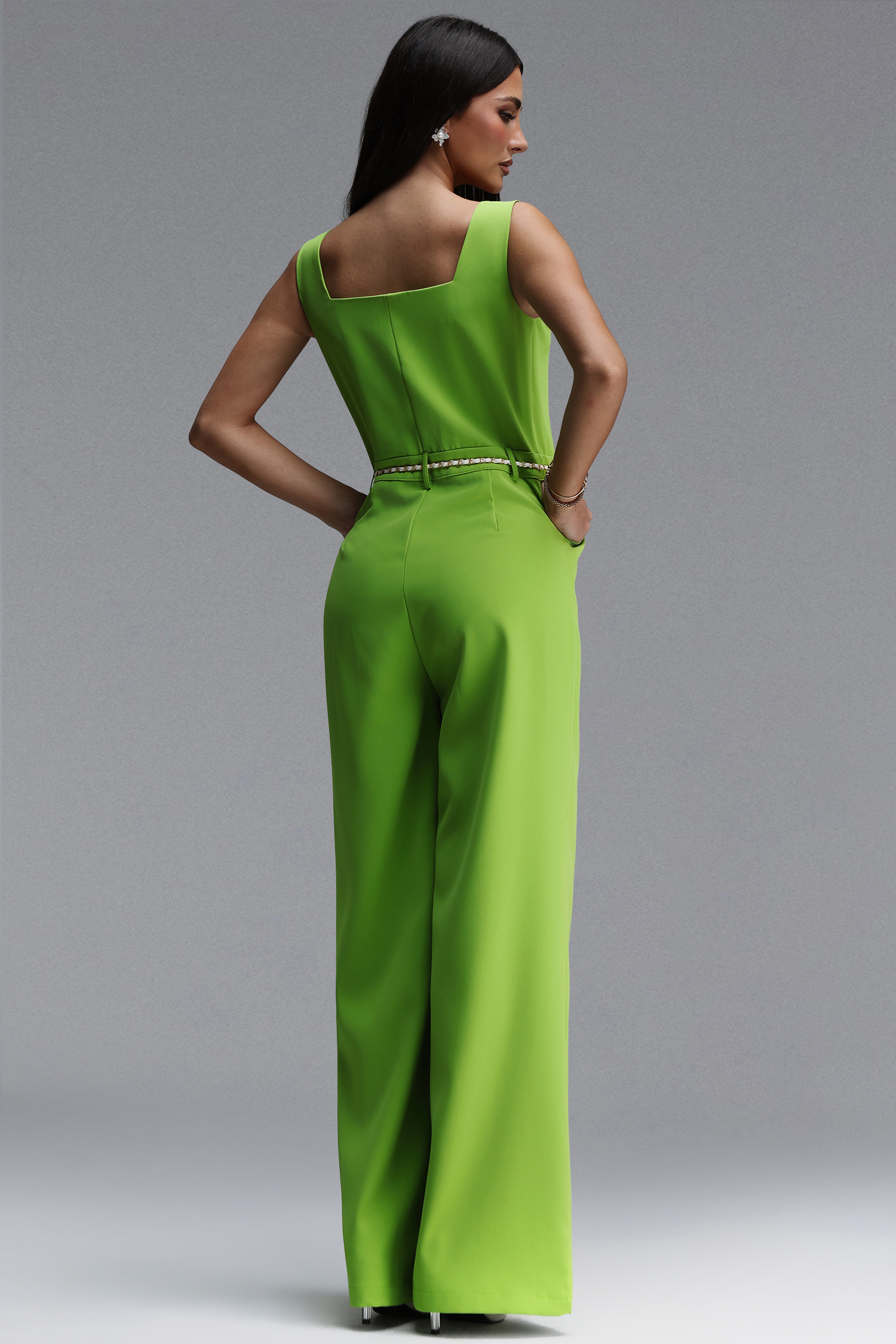 Metta Classic Tailored Sleeveless Woven Jumpsuit