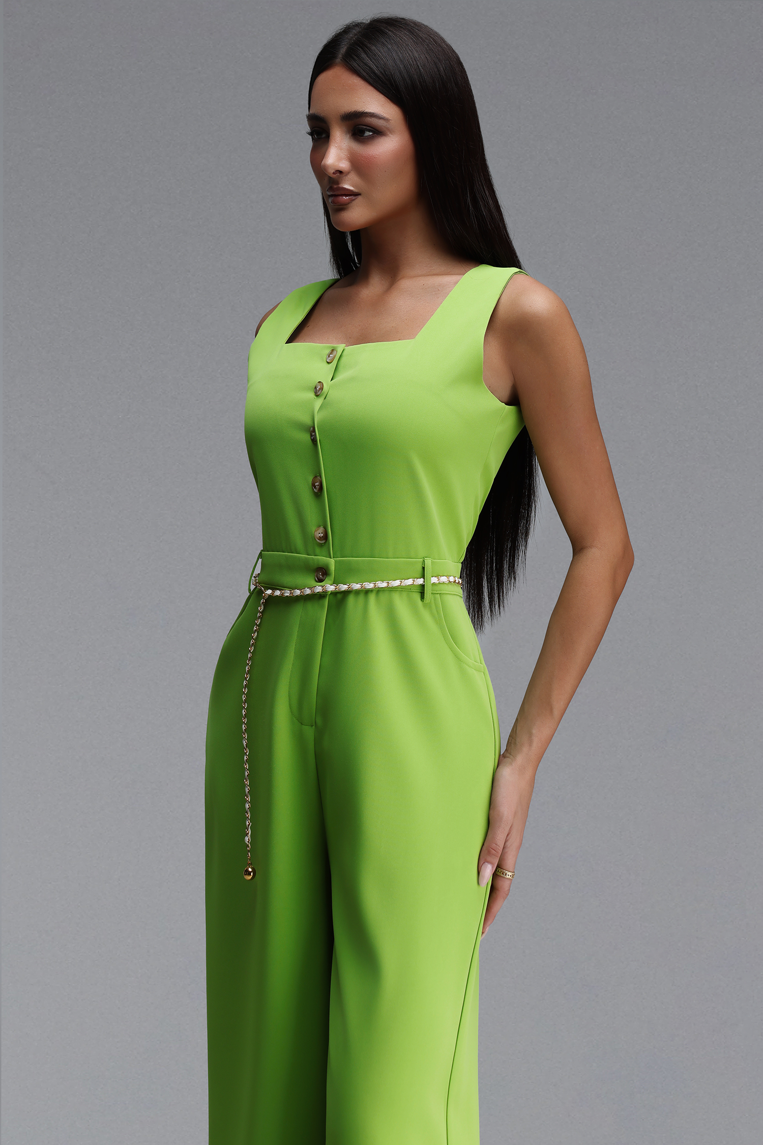 Metta Classic Tailored Sleeveless Woven Jumpsuit