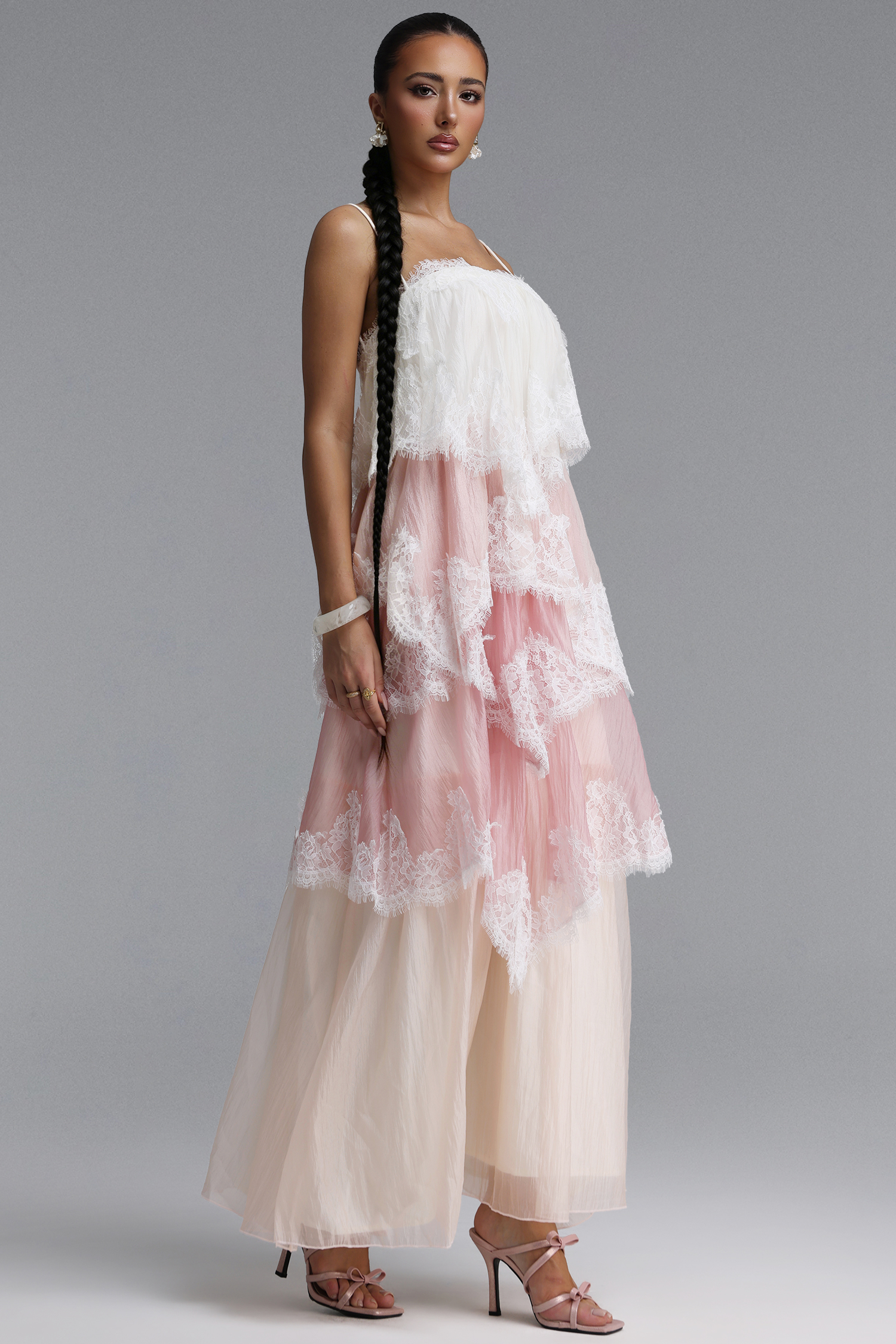 kavita bhartia deep-v sheer tiered tulle dress NWT KAVITA BHARTIA DEEP-V SHEER TIERED TULLE DRESS XS X-SMALL green anthro