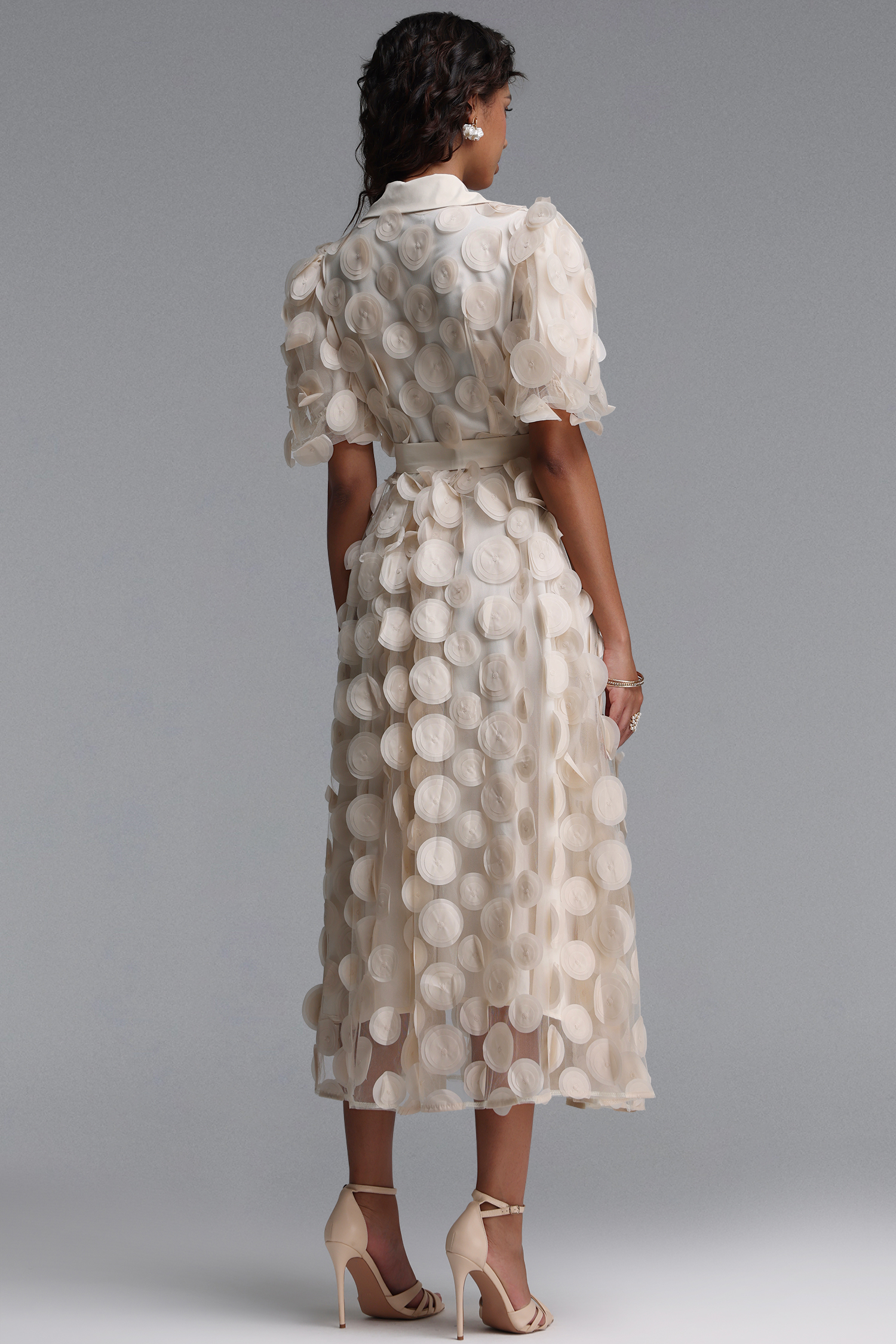 Terri Resort Flowy Short Sleeve Woven Maxi Dress