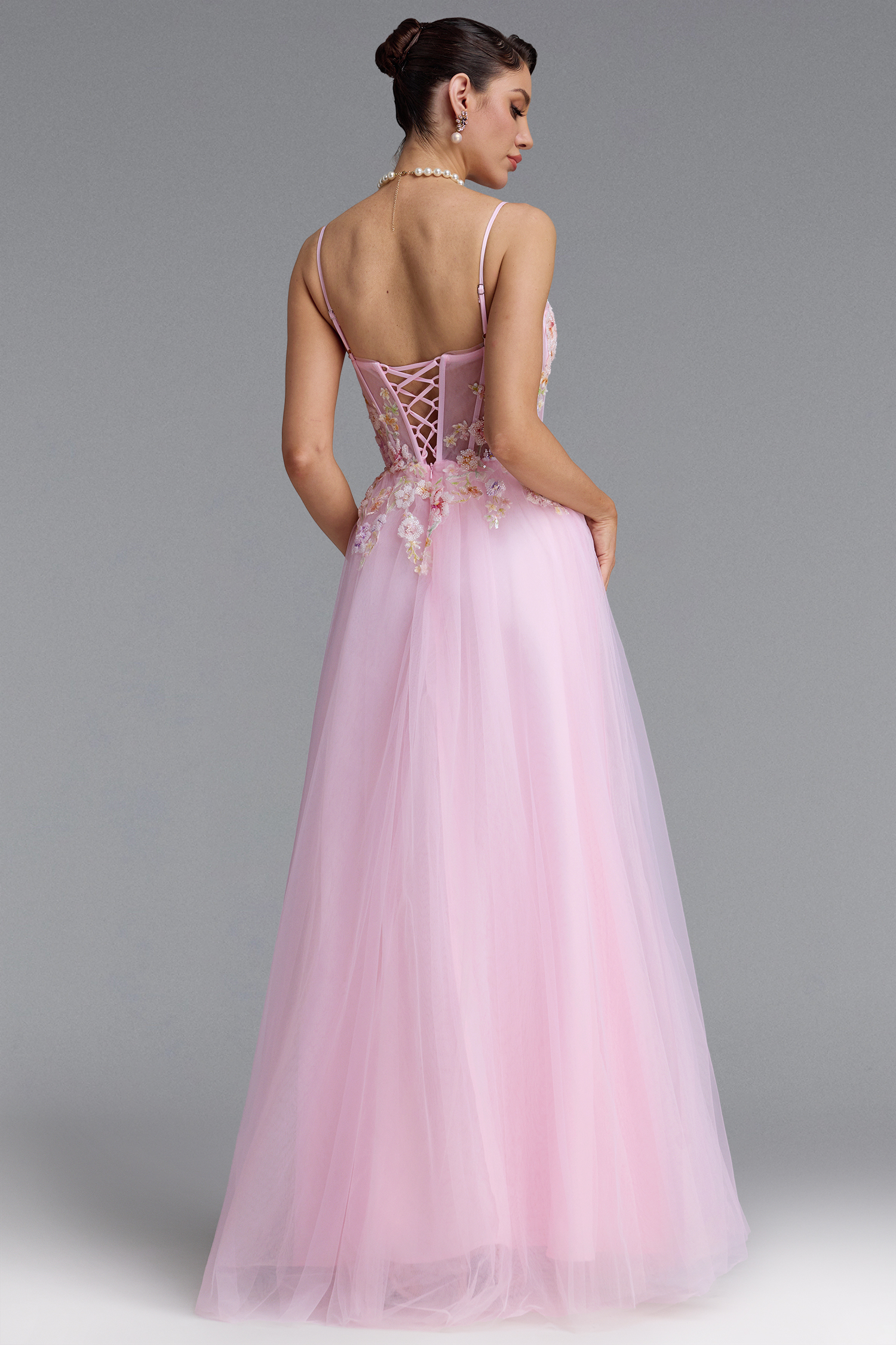 Meryl Romantic Spaghetti Strap Floral Maxi Dress