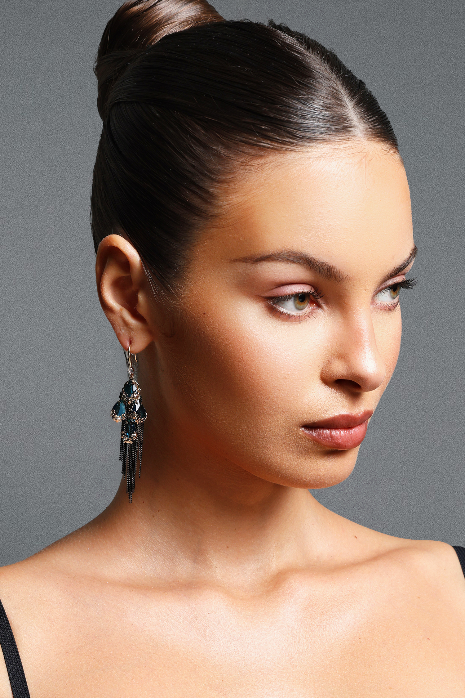 Whetu Vintage Gemstone Tassel  Earrings