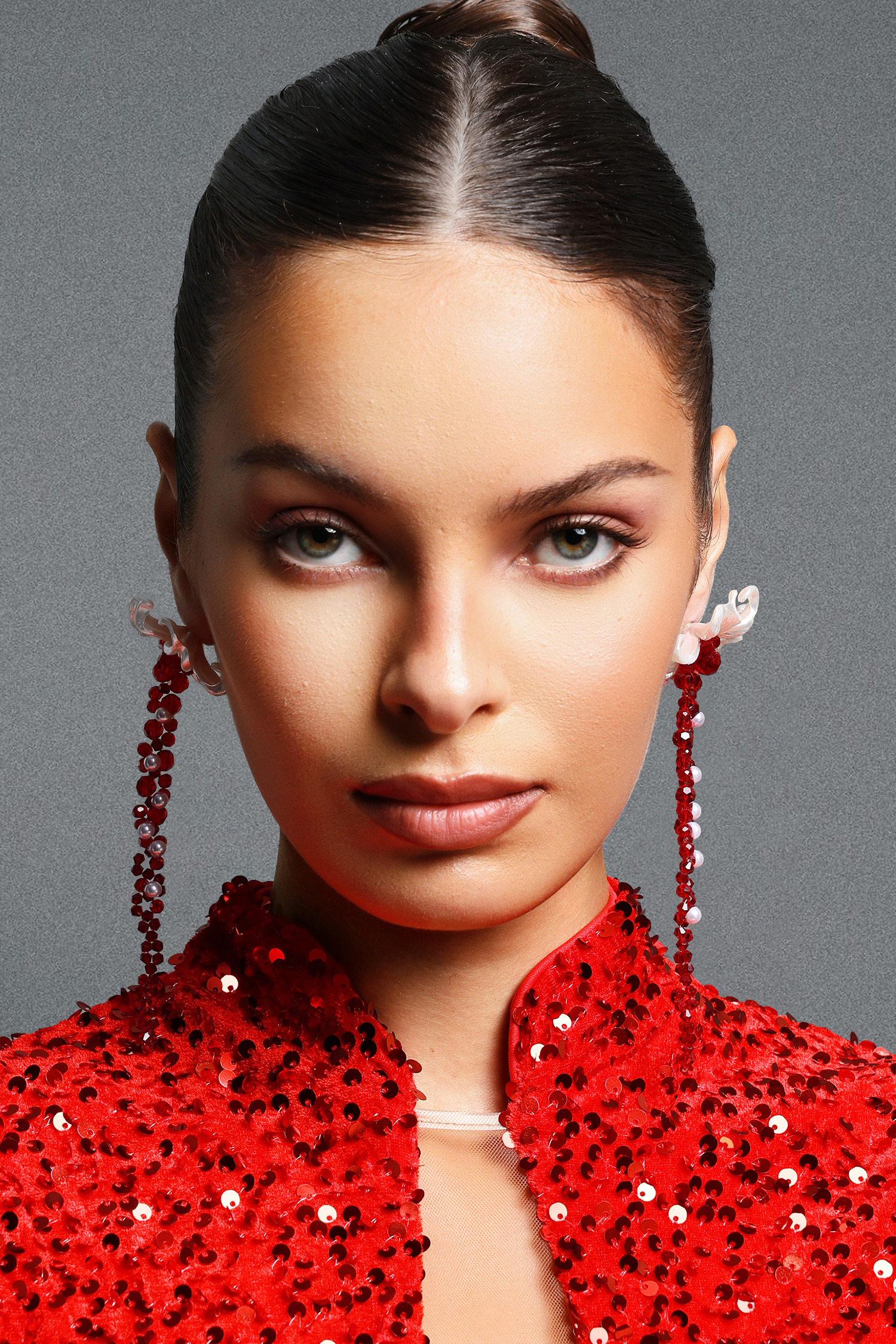 Xanty Vintage Flower Beaded Pearl Tassel Earrings