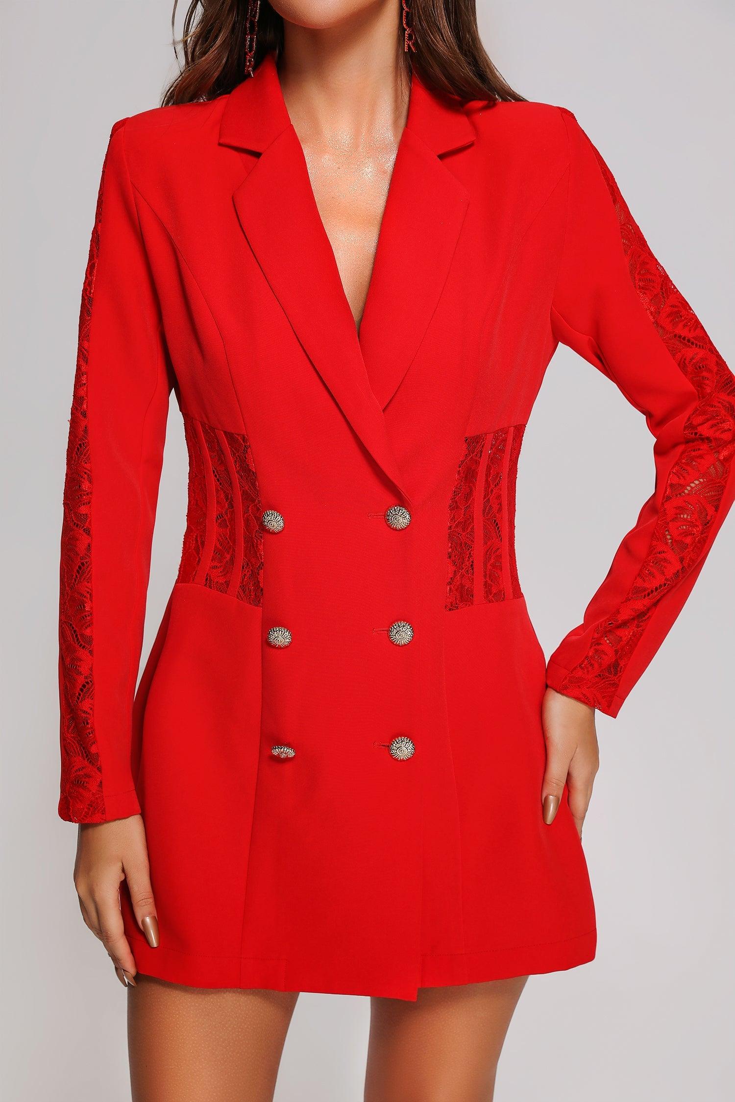 Tikia Lace Blazer Dress - Bellabarnett