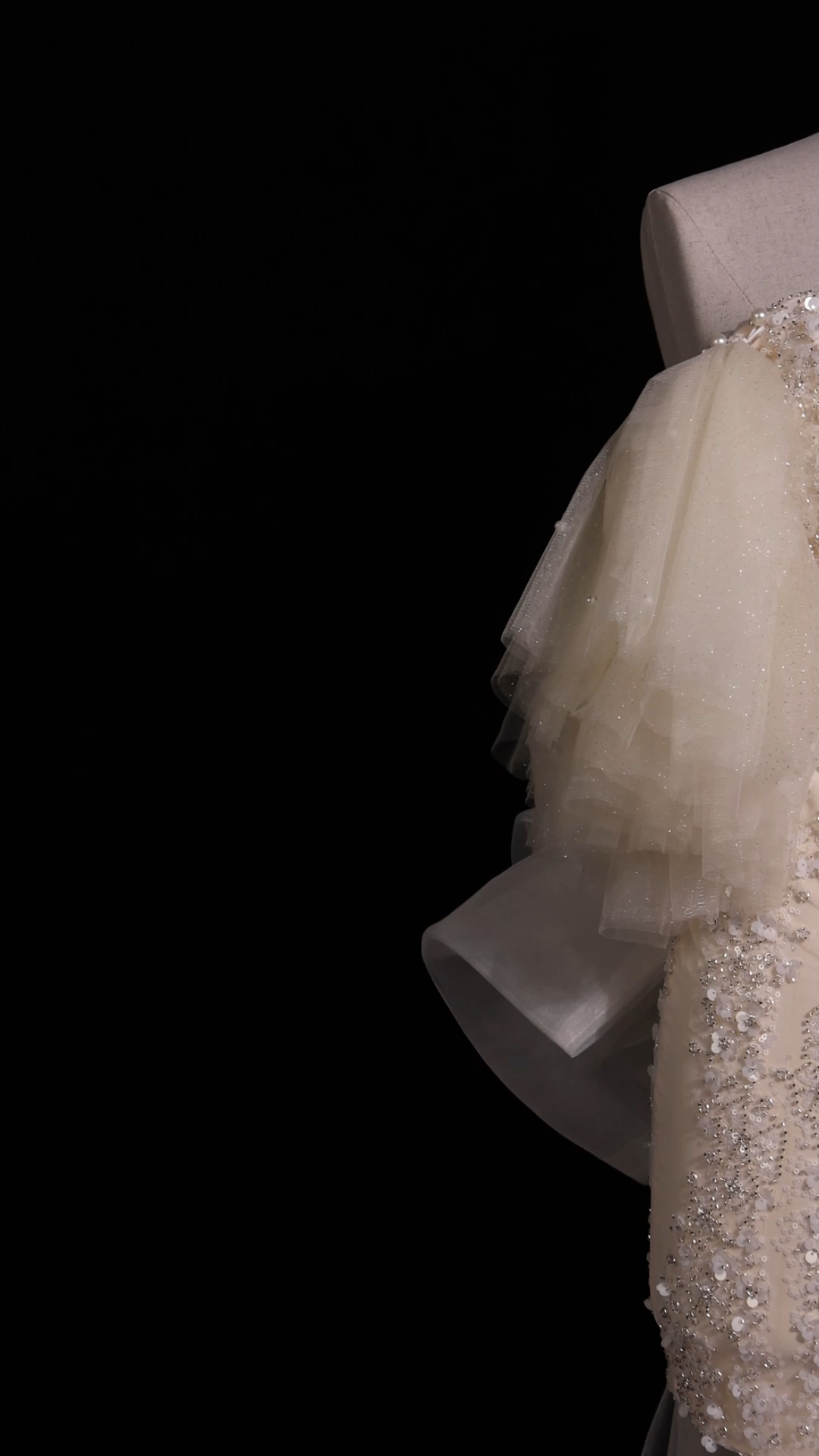 Emma Off-the-Shoulder Sequin Streaking Mini Dress