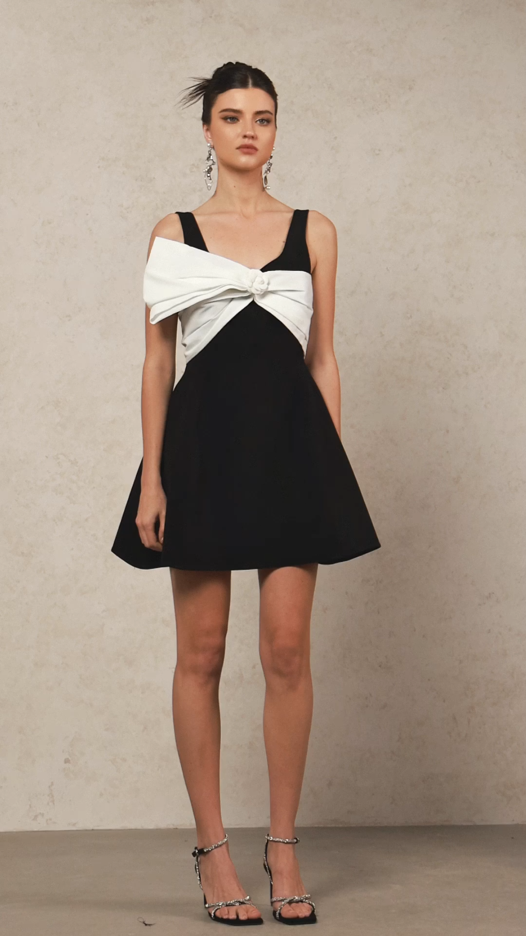 Thalassa Sleeveless Bow Mini Dress