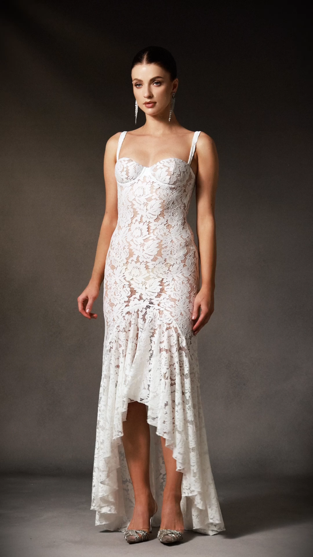 Nylah Sleeveless Lace Maxi Dress