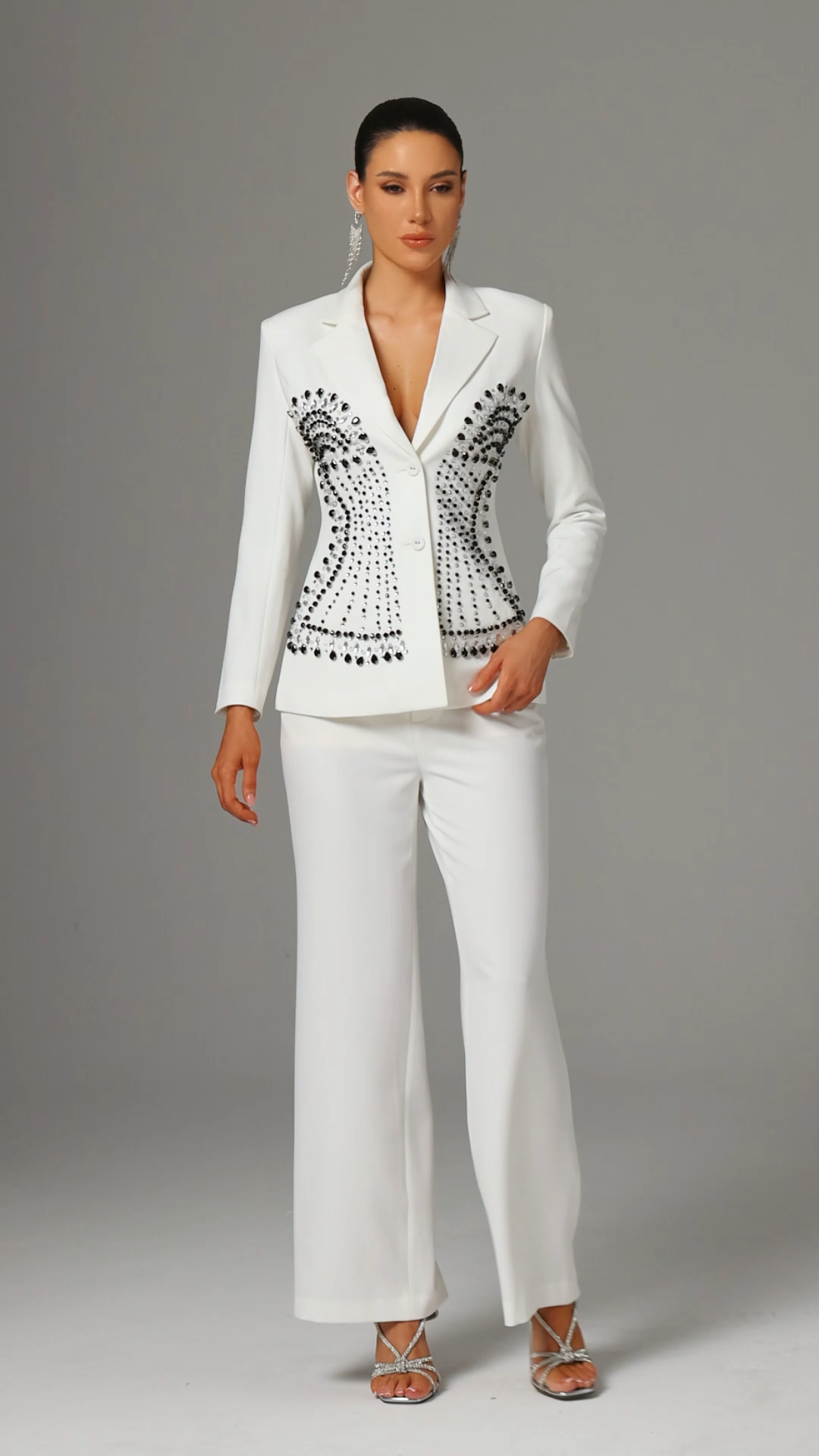 Jayne Symmetrical Beaded Suit