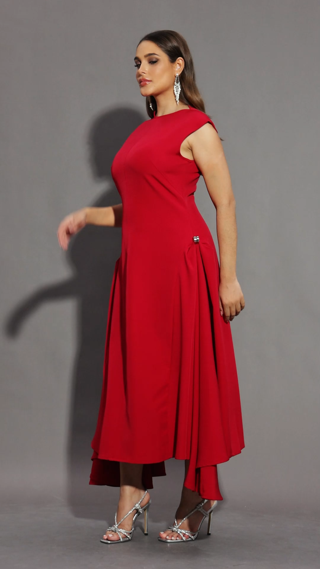 Paca Choker Sleeveless RosePink Maxi Dress