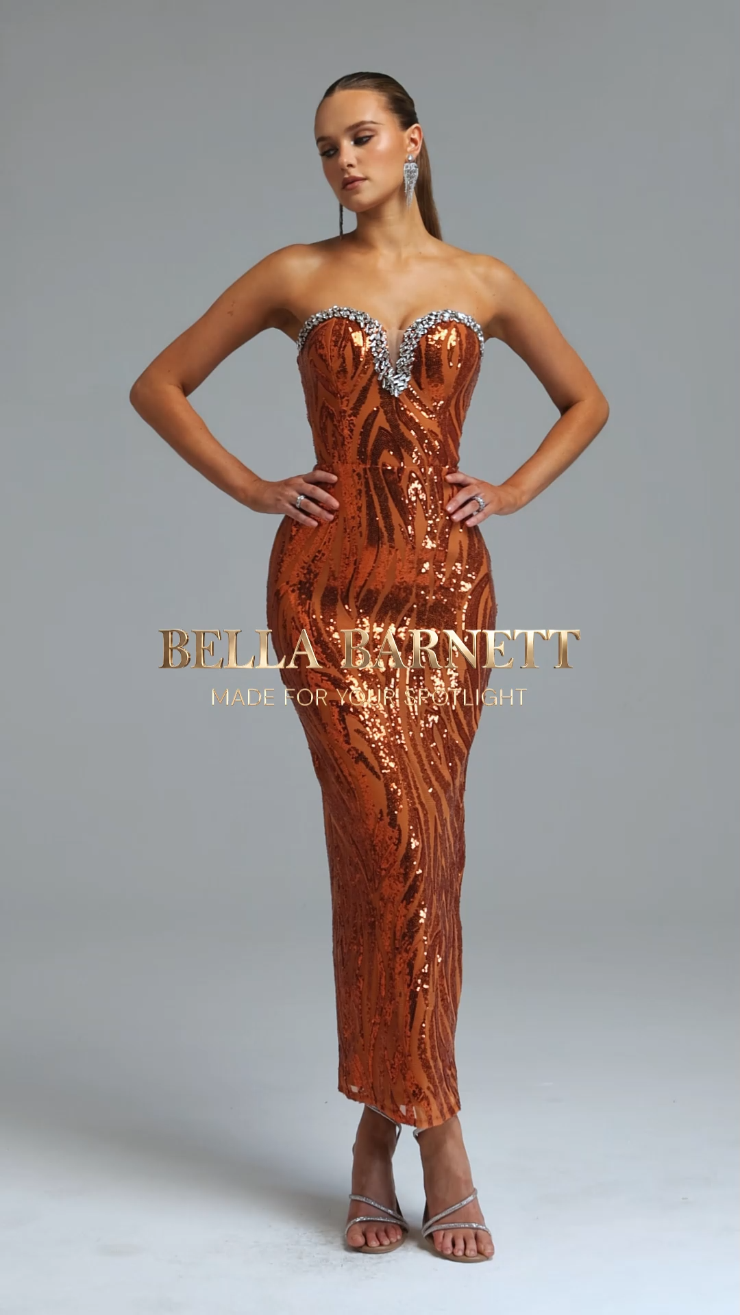 Lila Exquisite Sweet Heart Neck Rhinestone Sequin Floral Maxi Dress
