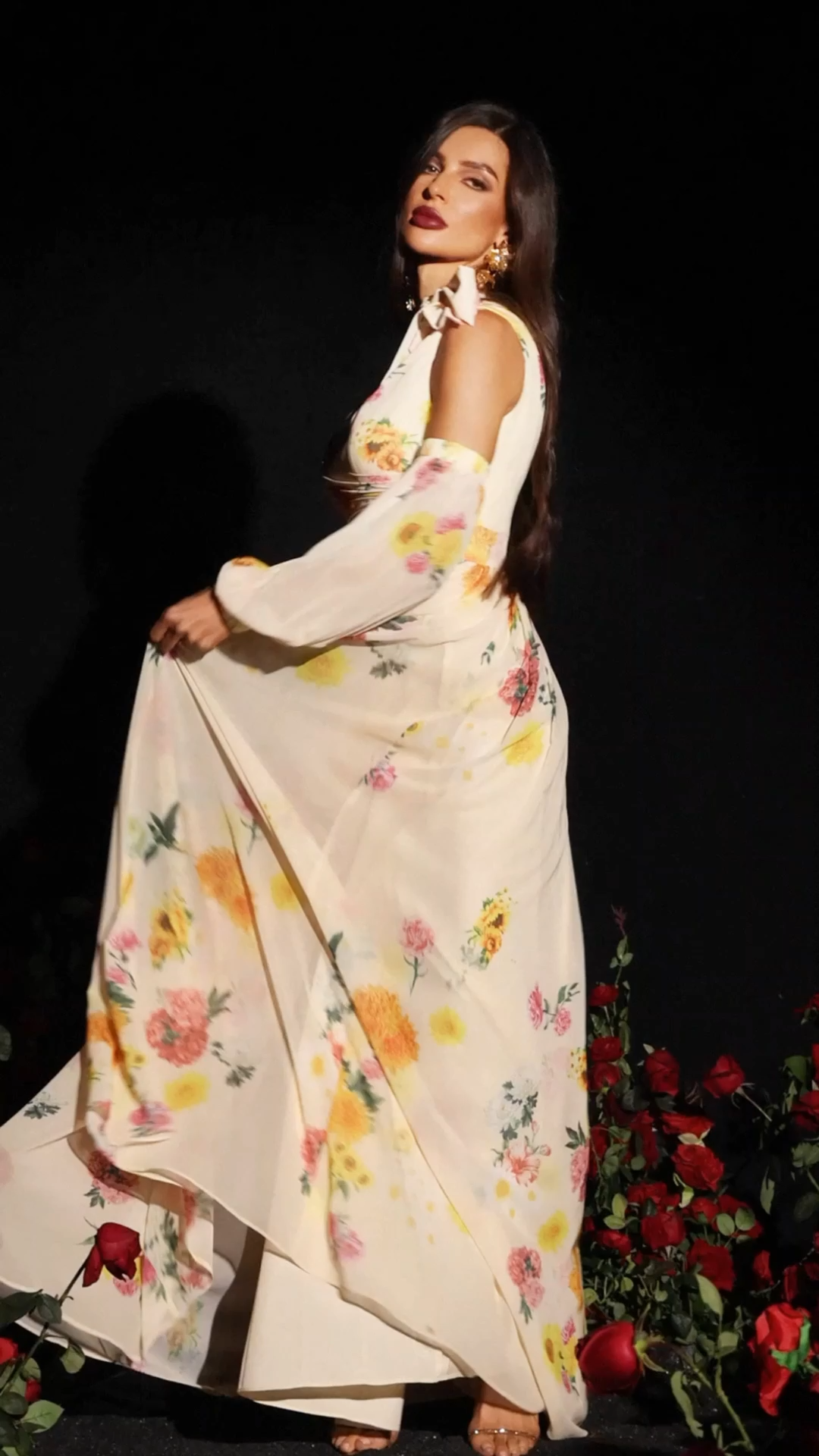 Waza Flowers Printed Maxi Dress