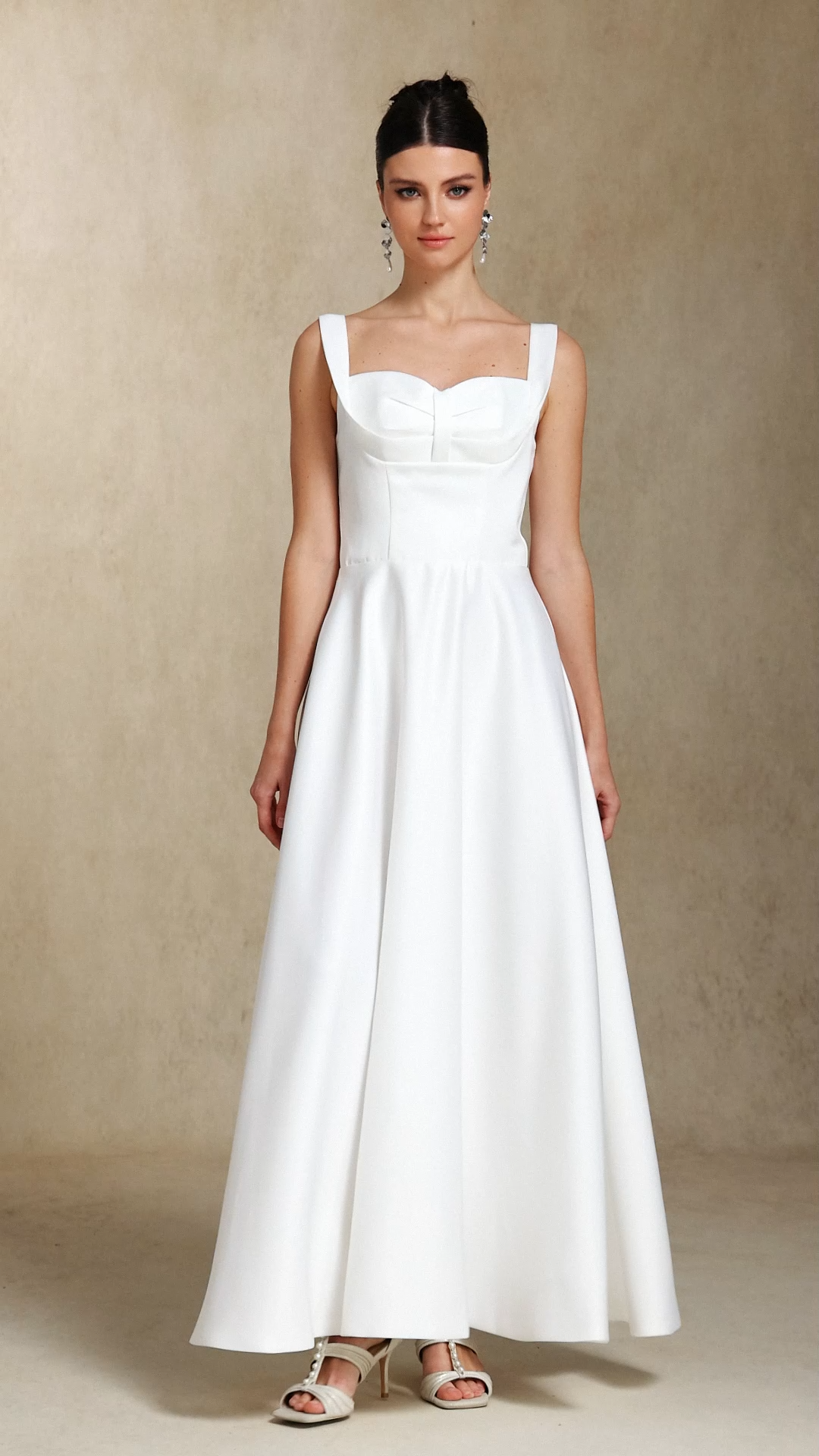 Fakula Fang Ling  Three-dimensional cutting Midi length evening dress