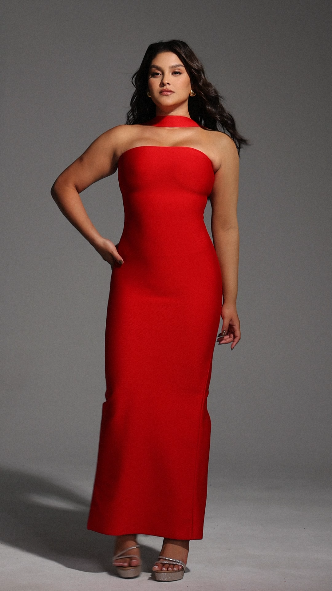 Rosee Sleeveless Bandage Midi Dress