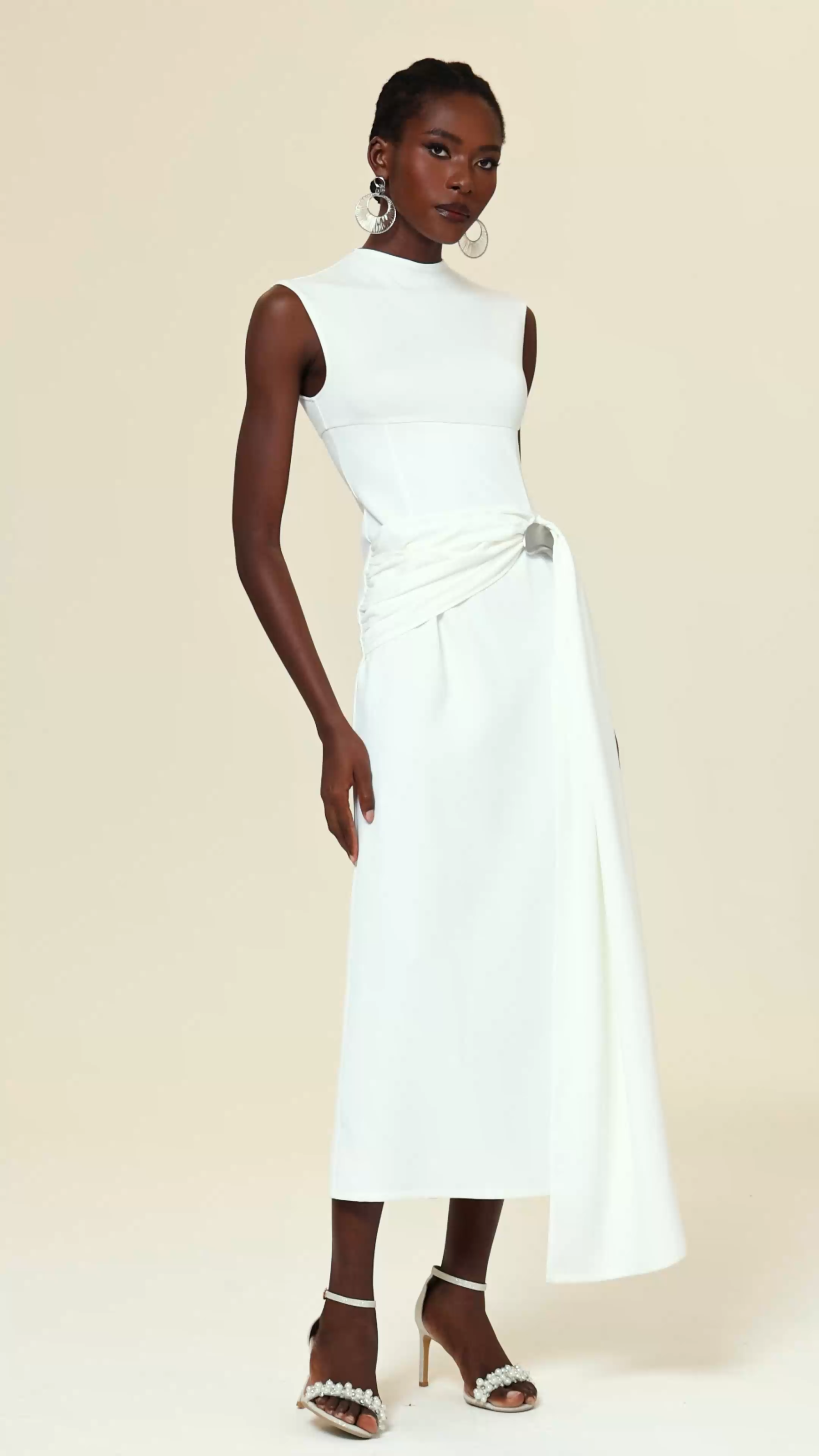 Kanma Sleeveless Streame Maxi Dress
