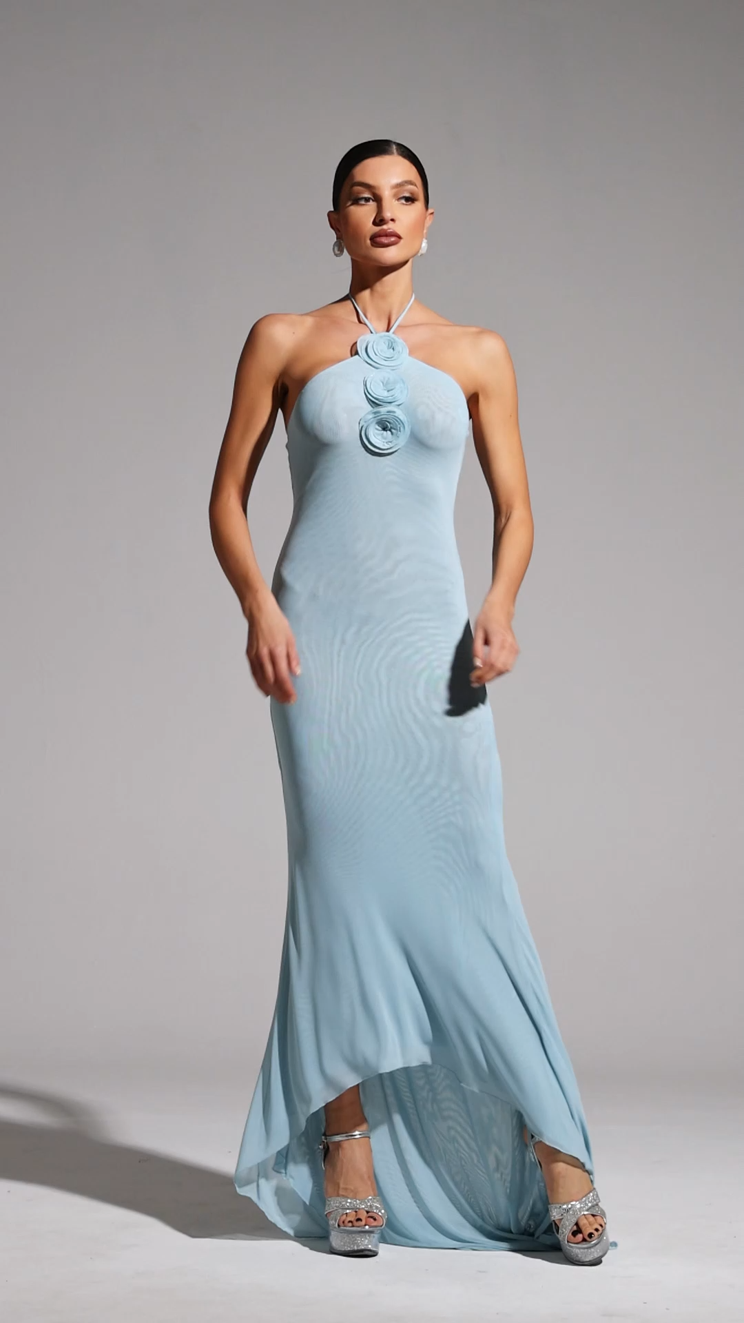 Iransa Flowers Slim Maxi Dress