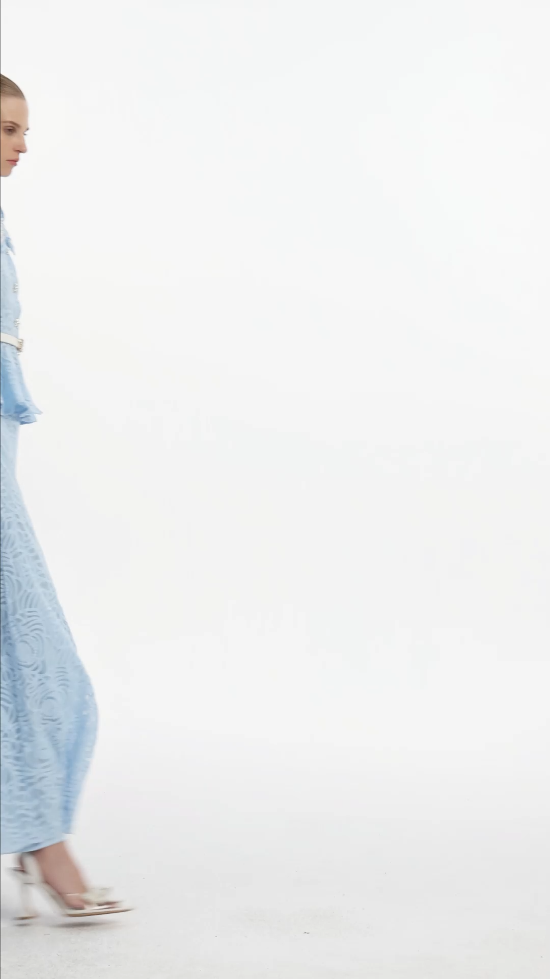 Thea Resort Flowy Long Sleeve Lace Top And Skirt Two-Piece Set