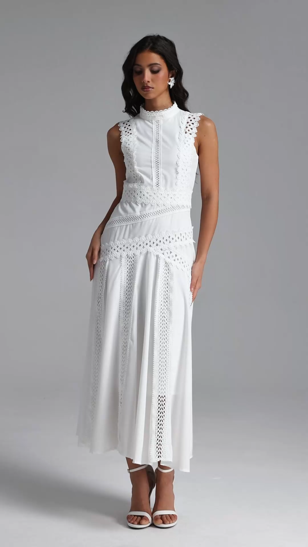 Inez Resort Contour Sleeveless Woven Maxi Dress