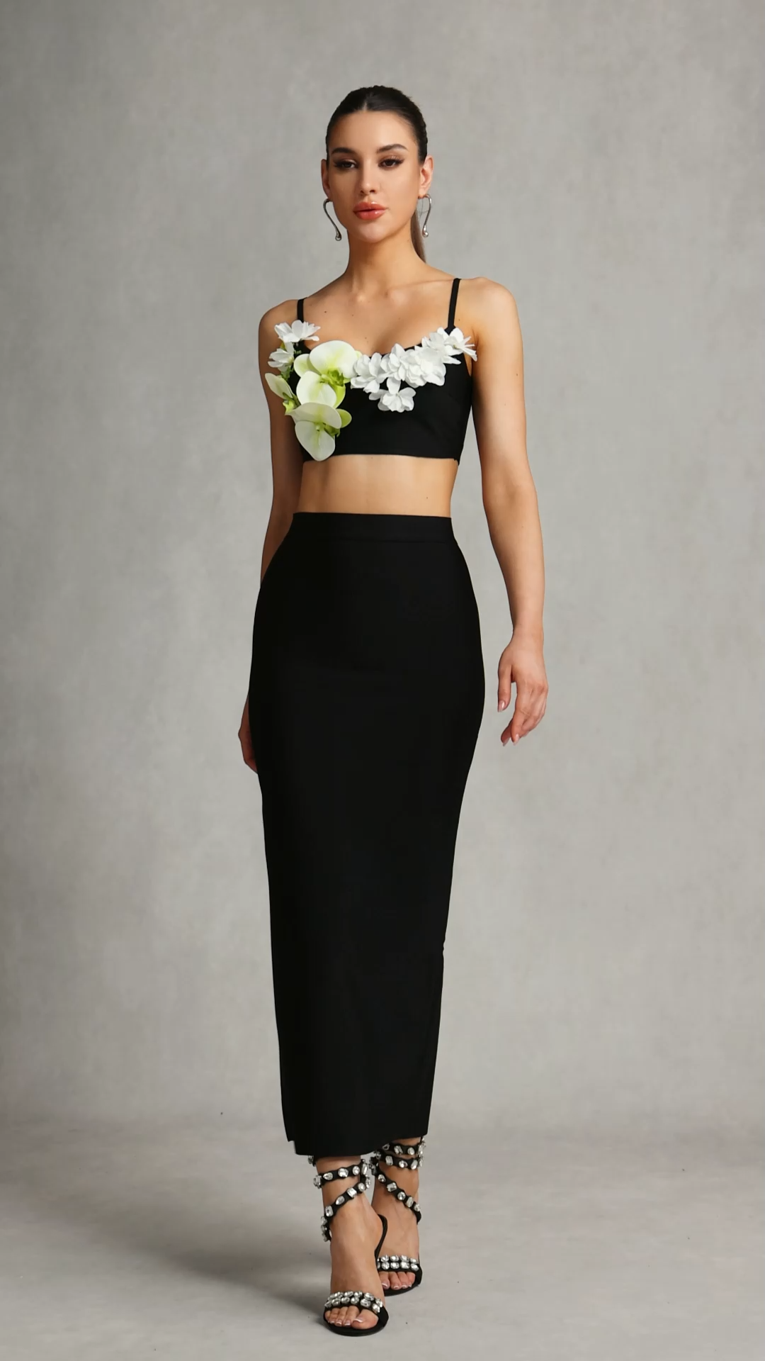 Sila Flowers Slim Bandage Maxi Set