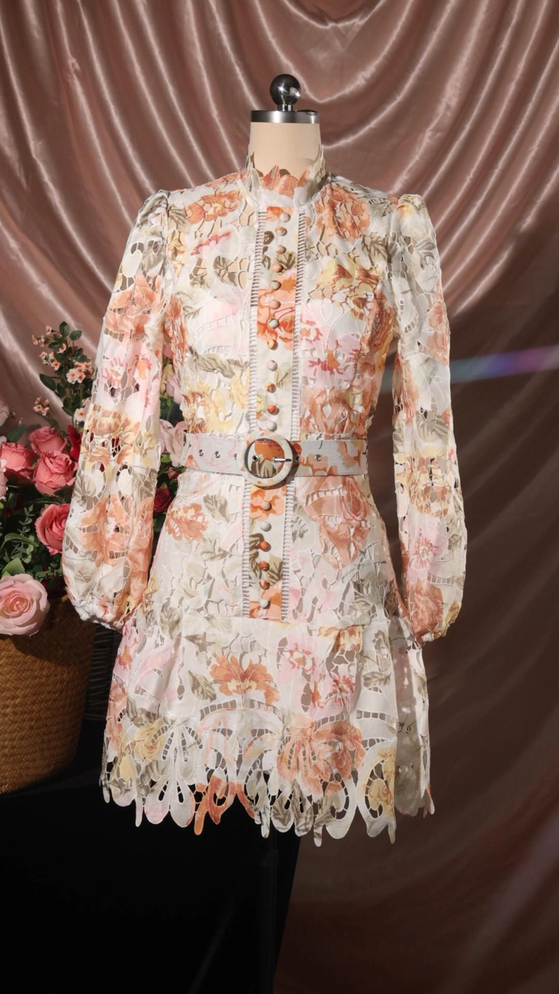 Jenny Printed Cutout Mini Dress