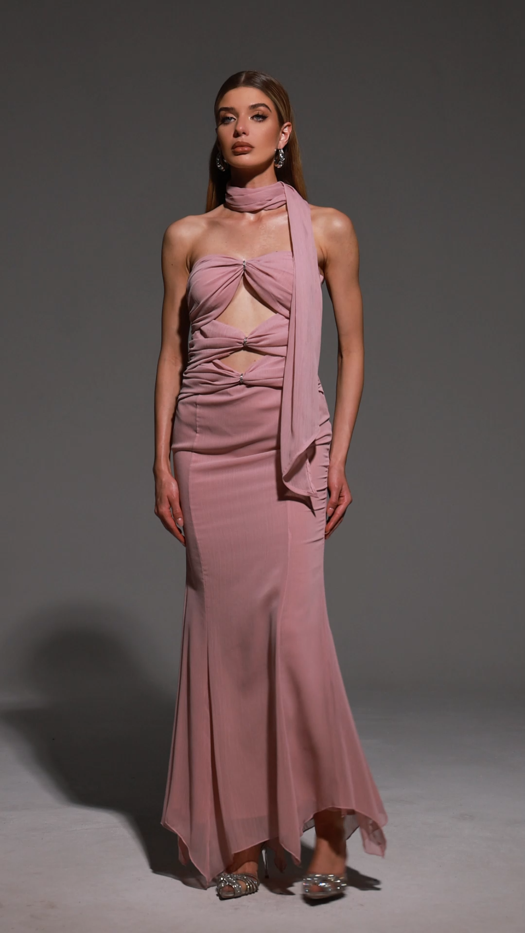 Kadence Sleeveless Hollow Out Maxi Dress