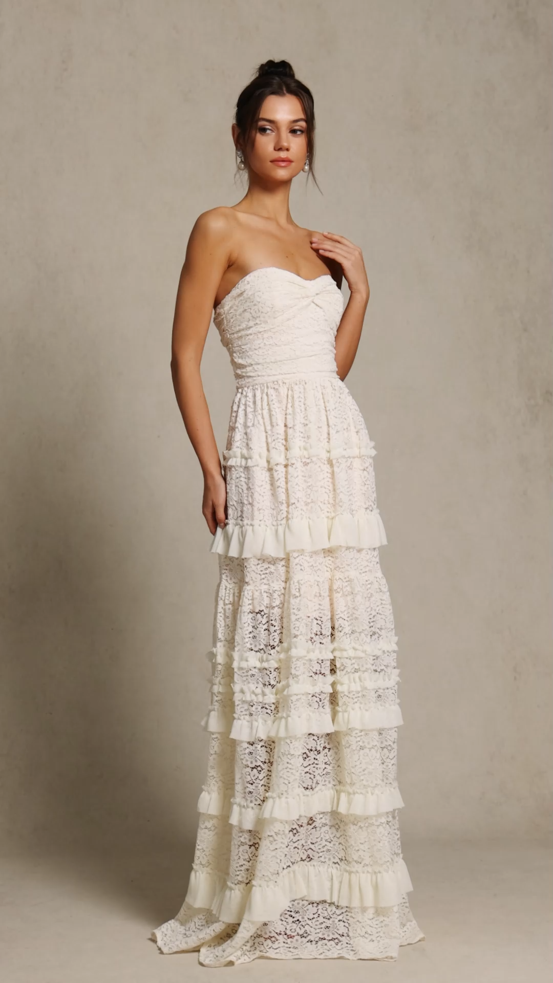 Edwina SleevelessFolds Maxi Dress