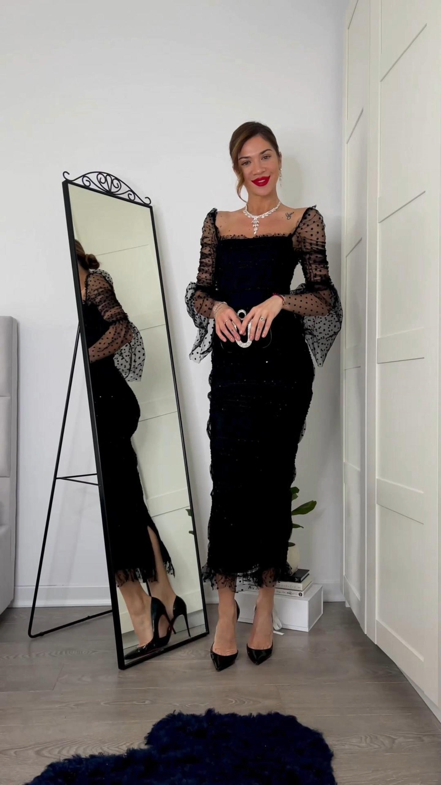 Crana Mesh Midi Dress