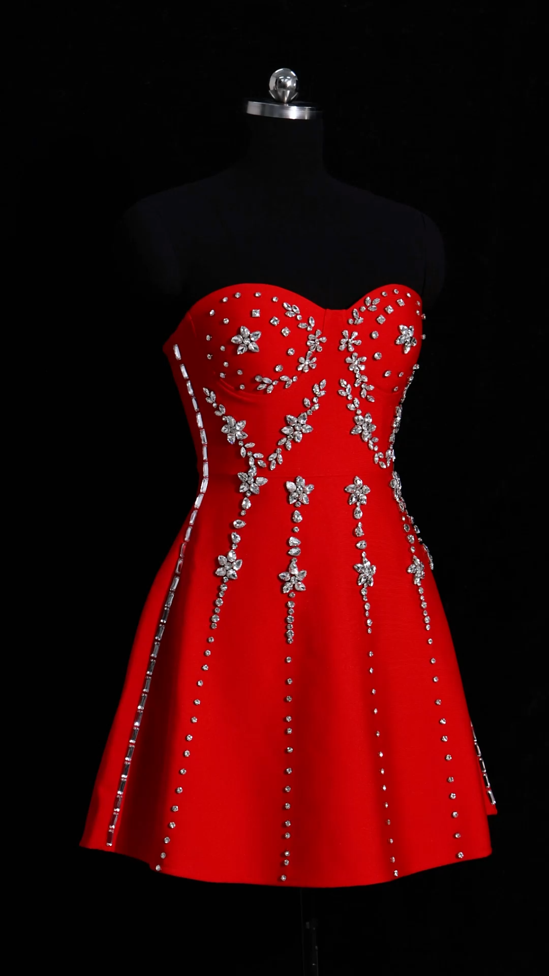 Hoshi Strapless Diamond Bandage Mini Dress