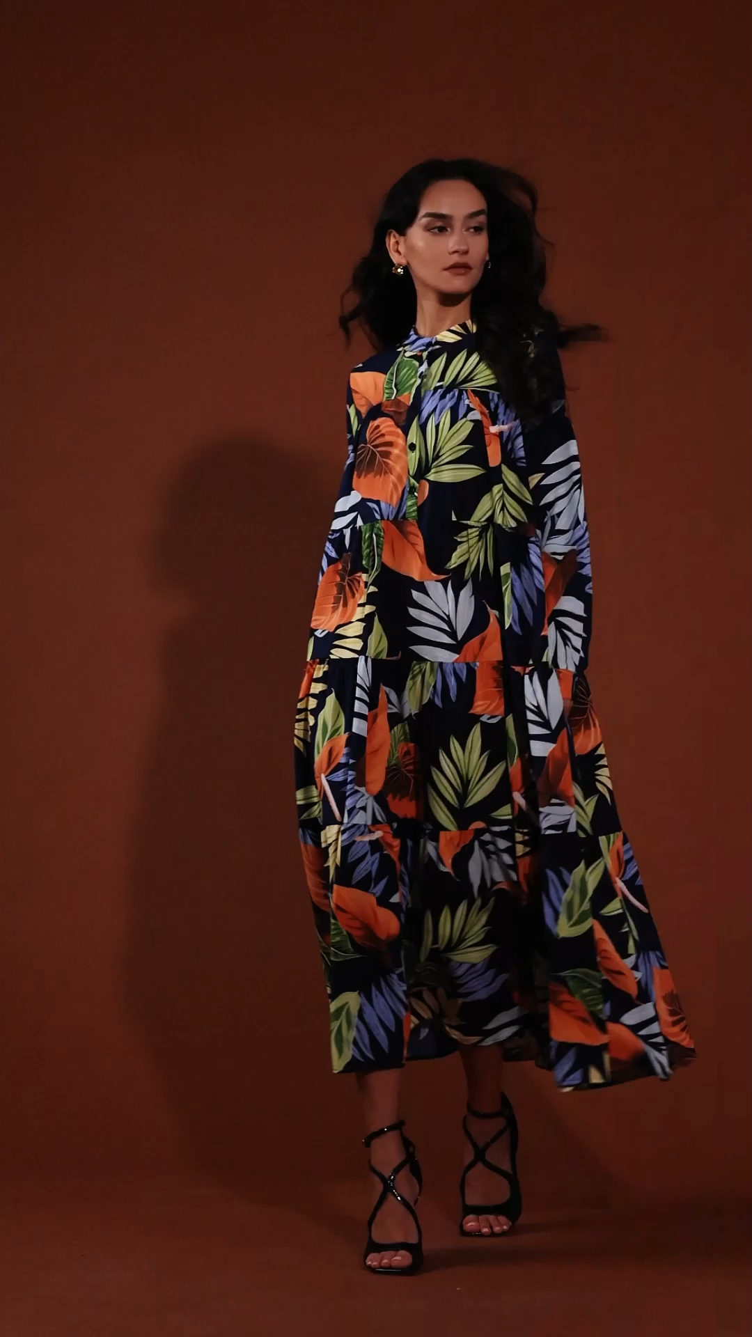 Sequoya Long Sleeves Maxi Dress
