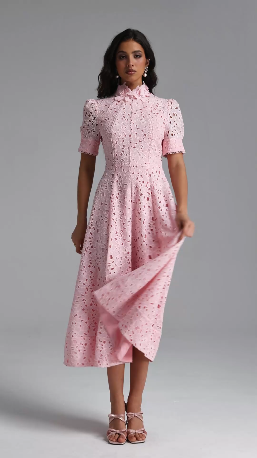 Kitsu Short Sleeve Midi Dress