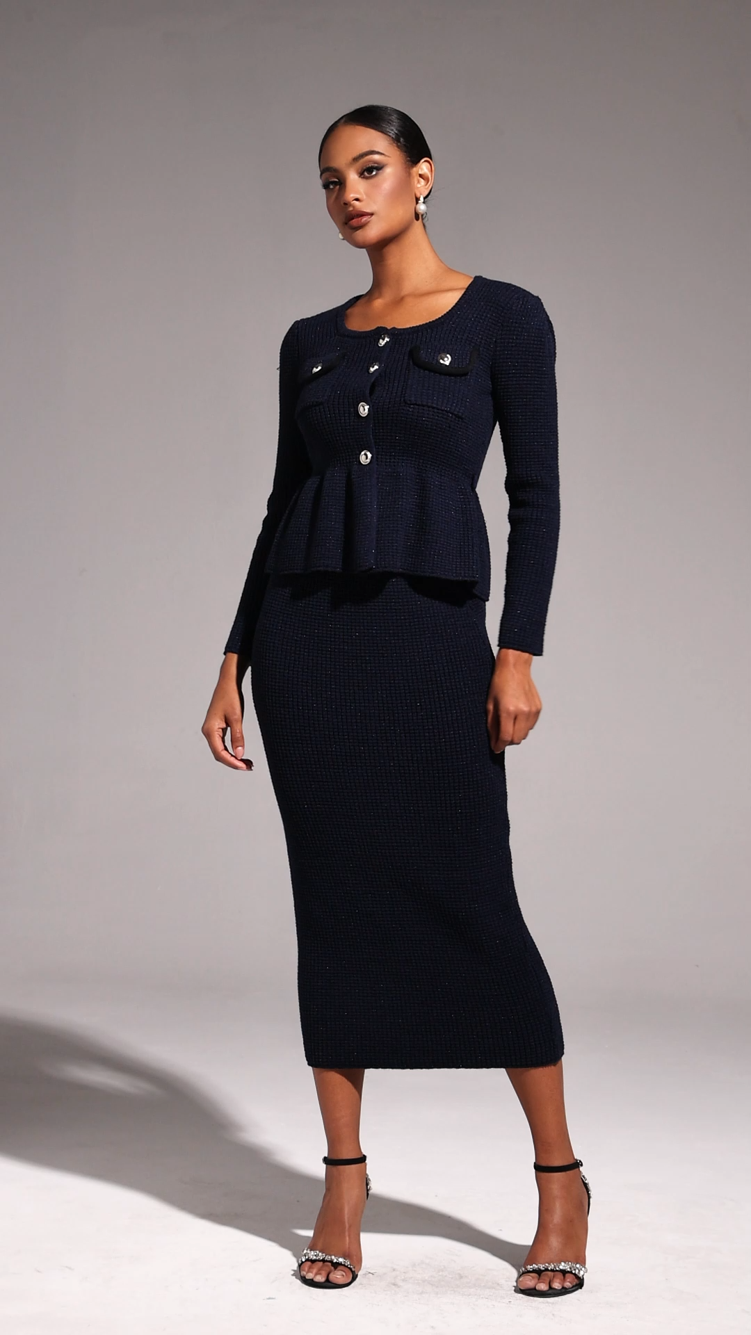 Hayden Square Collar Fishtail Maxi Dress