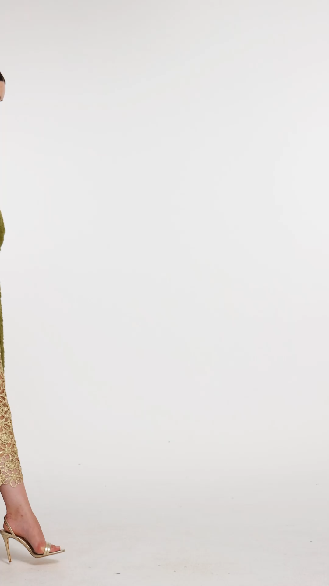 Shawl-Collar Textured Faux Fur Maxi Coat