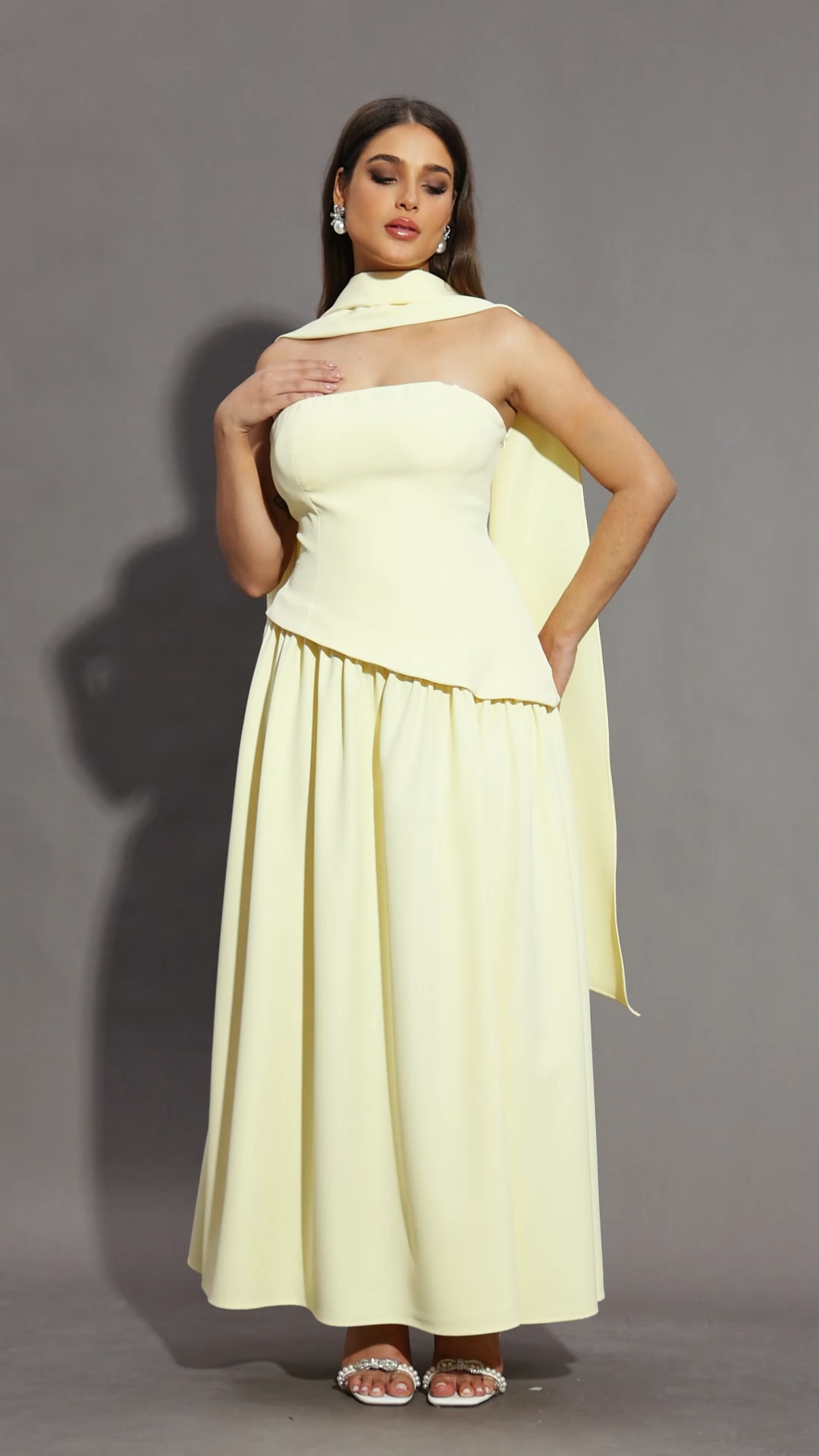 Dasia Sleeveless Ribbon Maxi Dress